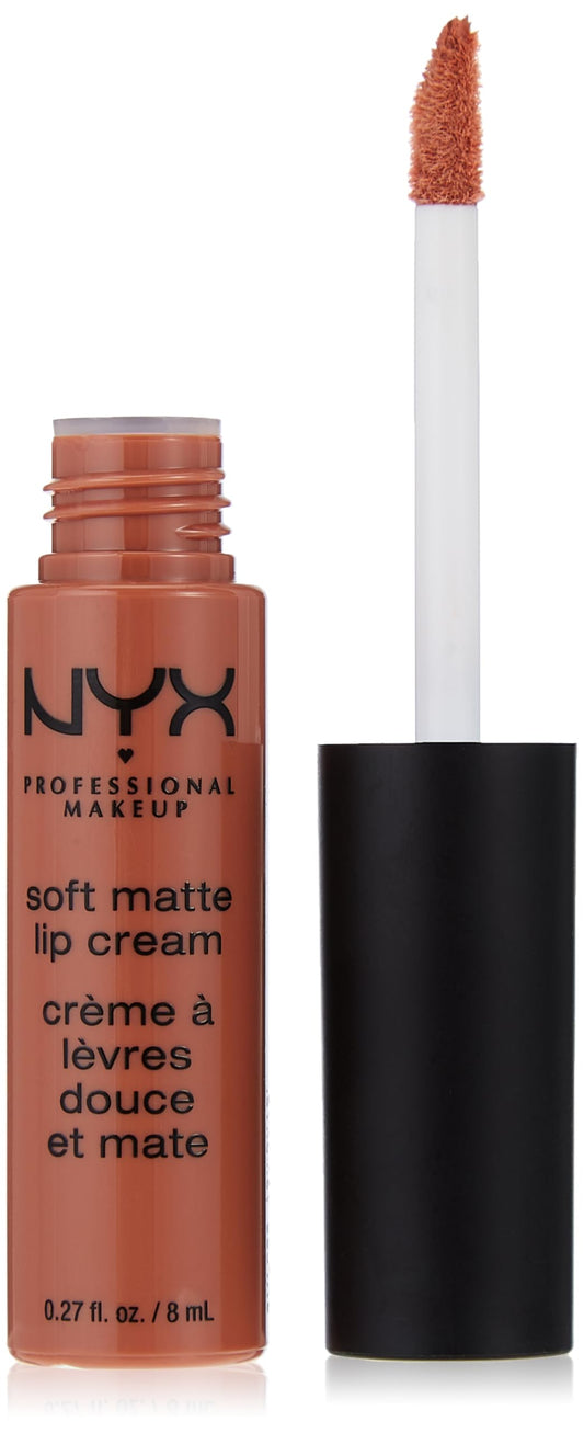 NYX PROFESSIONAL MAKEUP Soft Matte Lip Cream, Lightweight Liquid Lipstick - Berlin (Medium Warm Brown)