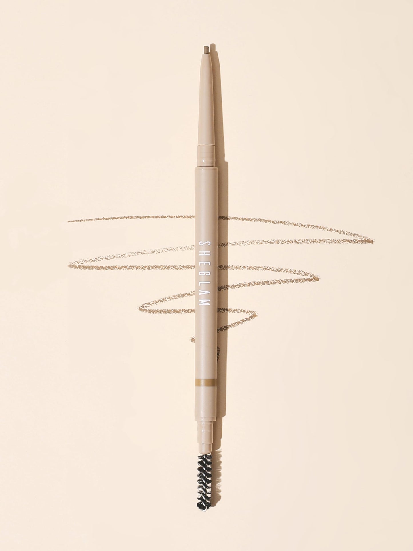 SHEGLAM Insta-Fill Eyebrow Pencil Long Lasting Non-Sticky Sweatproof Matte Eye Brow Pen Makeup-Dark brown