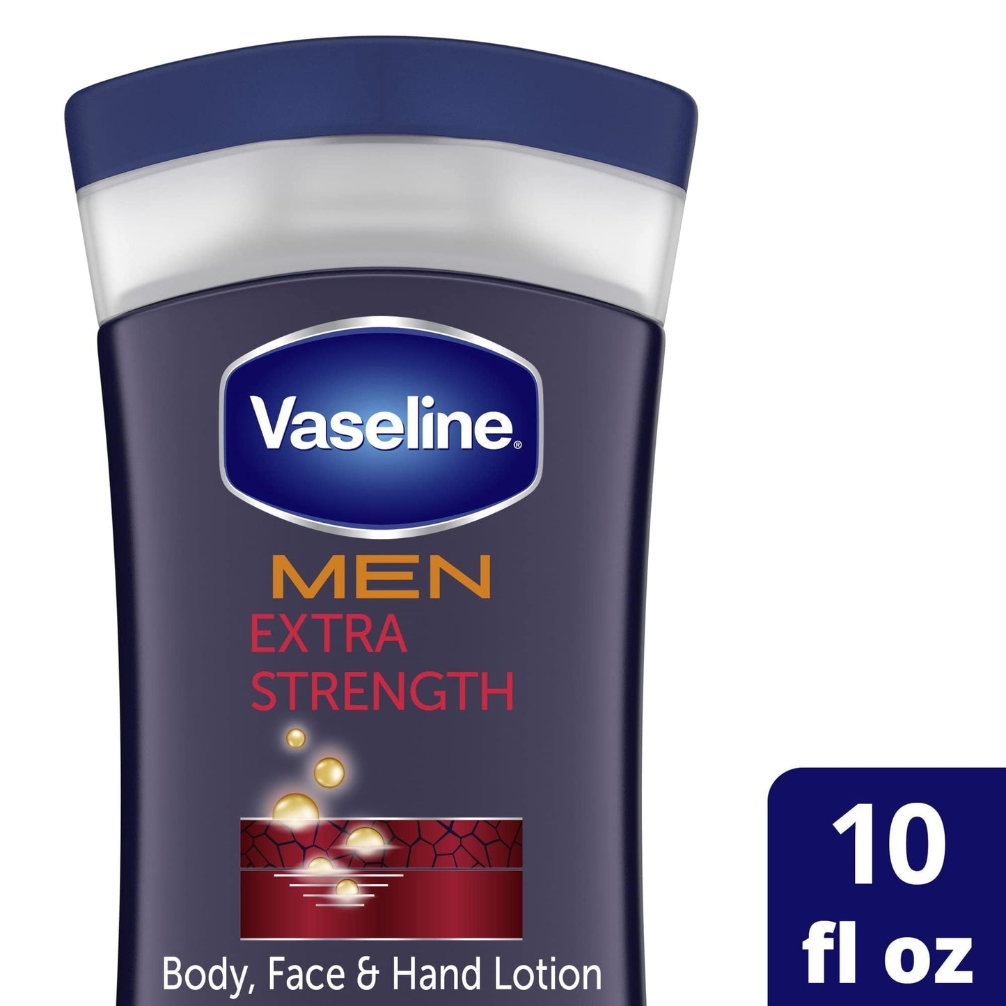 Vaseline Men Healing Moisture Hand and Body Lotion Extra Strength 10 oz