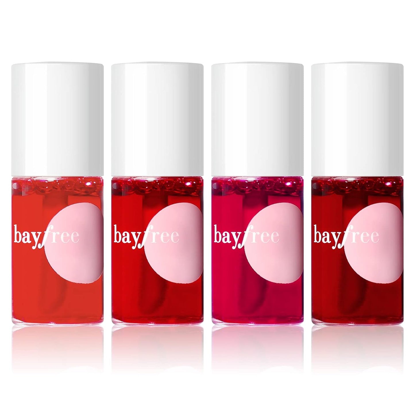 Lip Tint Stain Set Long Lasting Waterproof, Lightweight, Non-sticky, Transfer-Proof & Hydrating Tinted Lip Balm, Natural Gloss Finish, Lightweight