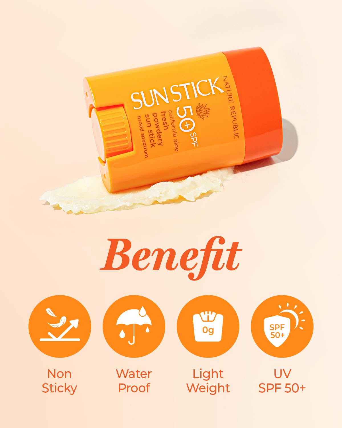 Nature Republic Aloe Vera Gel 92 Percent x Sun Stick Set - New Soothing Moisture Korean Cosmetics