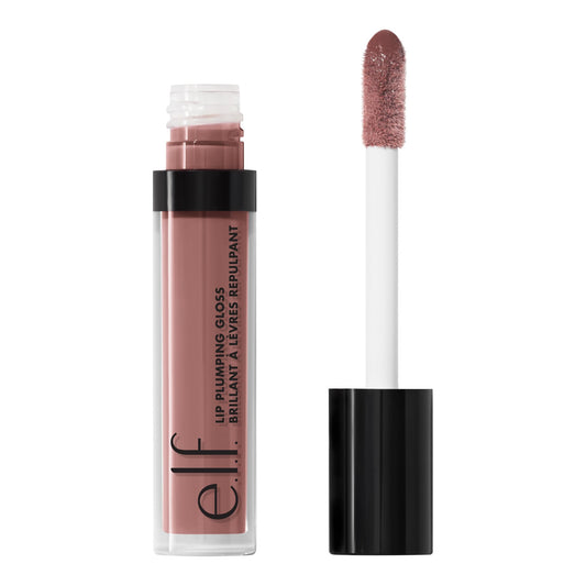 e.l.f. Lip Plumping Gloss, High-Shine Sheer Color, Hydrates & Creates Fuller Lips With Vitamin E, Vegan & Cruelty-Free, Pink Cosmo