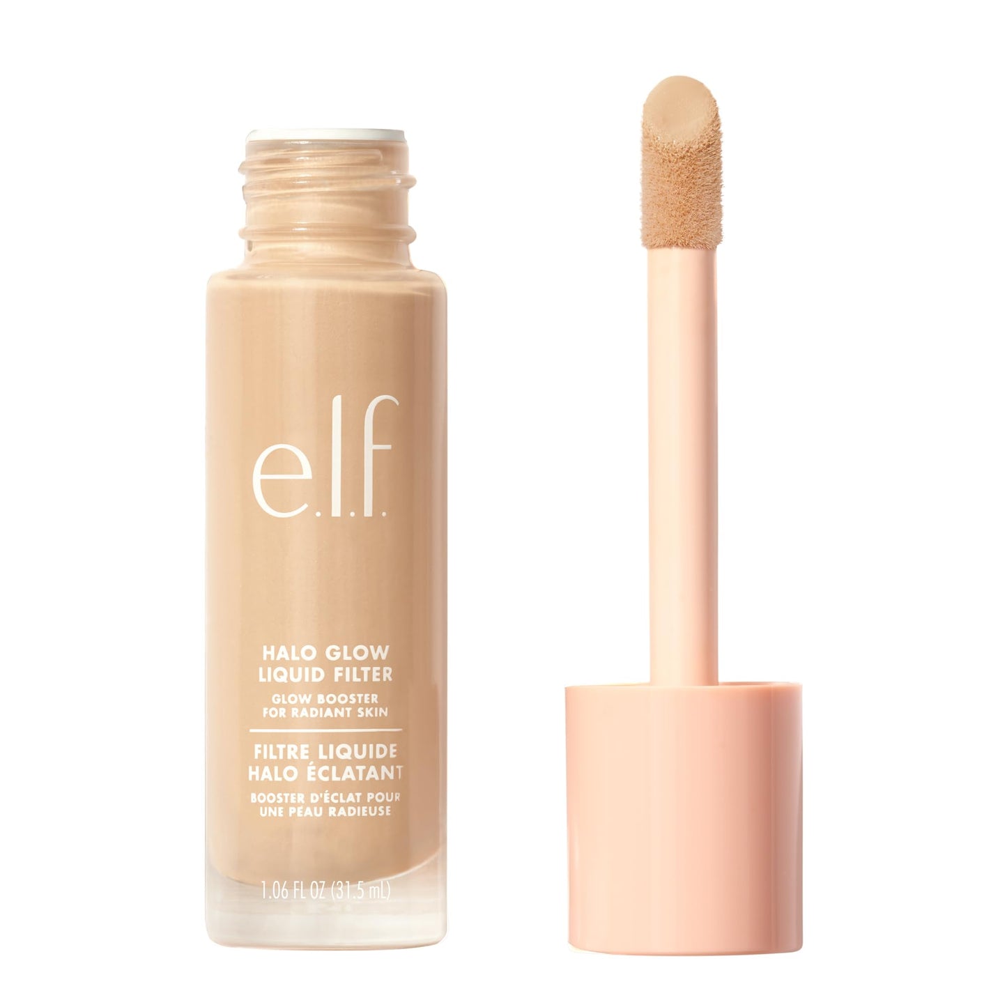 e.l.f. Halo Glow Liquid Filter, Complexion Booster For A Glowing, Soft-Focus Look, Infused With Hyaluronic Acid, Vegan & Cruelty-Free, 2 Fair/Light