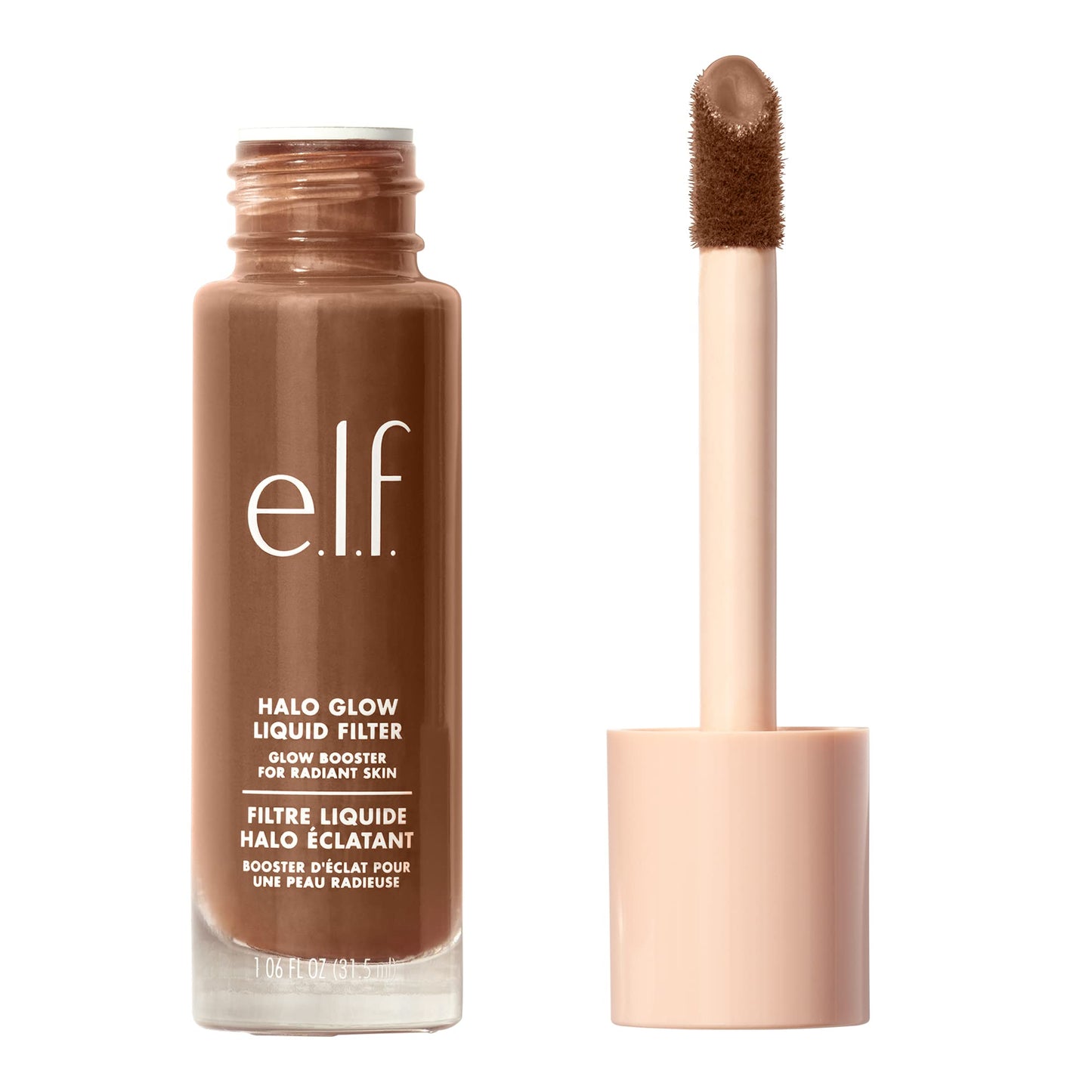 e.l.f. Halo Glow Liquid Filter, Complexion Booster For A Glowing, Soft-Focus Look, Infused With Hyaluronic Acid, Vegan & Cruelty-Free, 2 Fair/Light