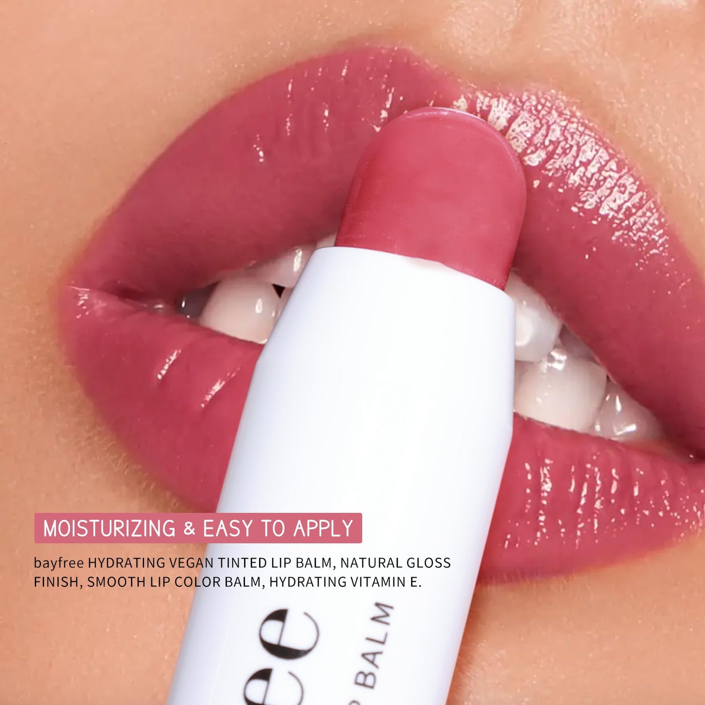 Tinted Lip Balm Plumper, Glossy, Pump Lips, Lightweight, Moisturize & Tint with Jojoba Seed Oil, Vegan Lipbalm Lip Care, Garden