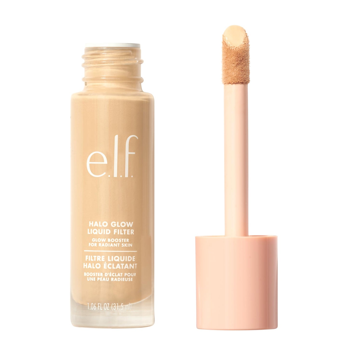 e.l.f. Halo Glow Liquid Filter, Complexion Booster For A Glowing, Soft-Focus Look, Infused With Hyaluronic Acid, Vegan & Cruelty-Free, 2 Fair/Light