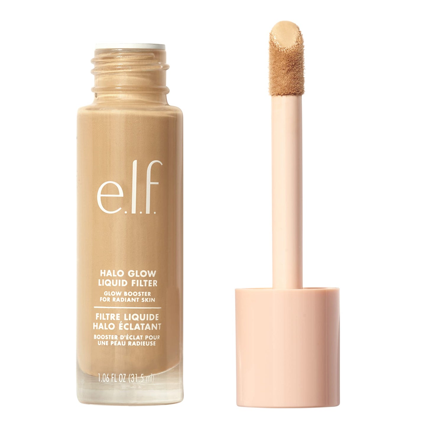 e.l.f. Halo Glow Liquid Filter, Complexion Booster For A Glowing, Soft-Focus Look, Infused With Hyaluronic Acid, Vegan & Cruelty-Free, 2 Fair/Light