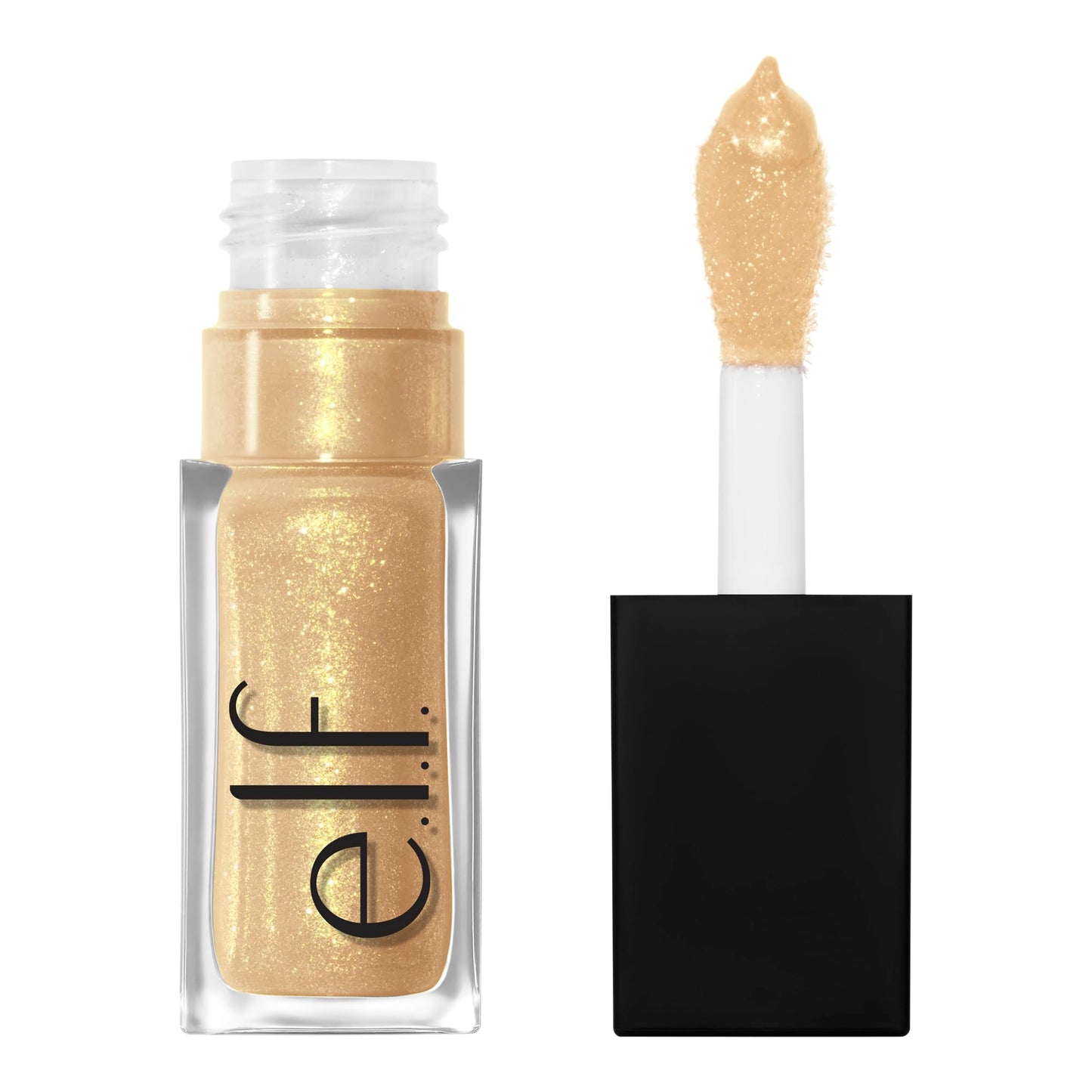 e.l.f. Glow Reviver Lip Oil, Nourishing and Hydrating with High-Shine Glimmer Finish & Sheer Wash Of Color, Minty Scent, Non-Sticky, Vegan & Cruelty-free, Candy Coded