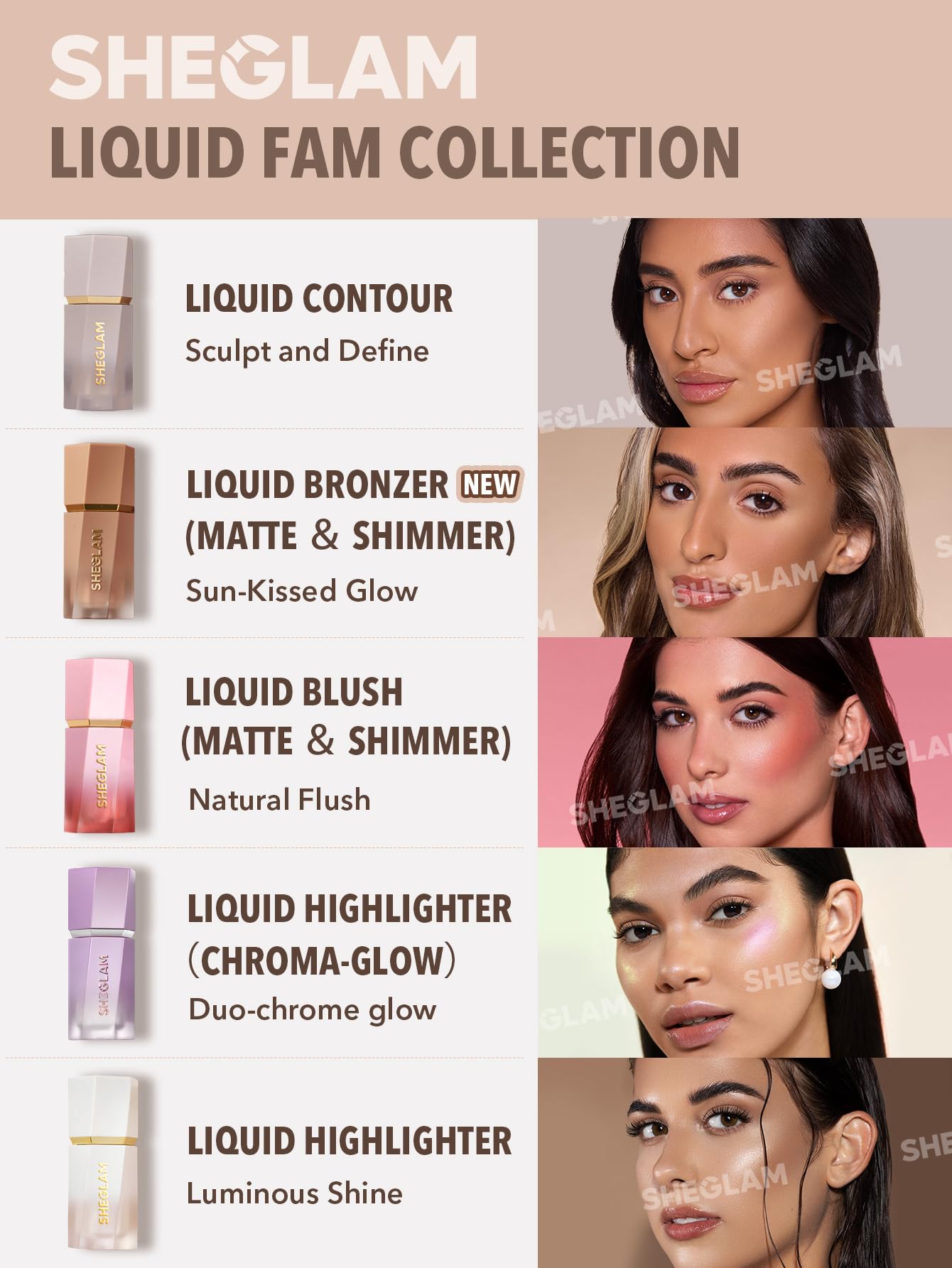 SHEGLAM Sun Beam Matte Liquid Bronzer-Toffee