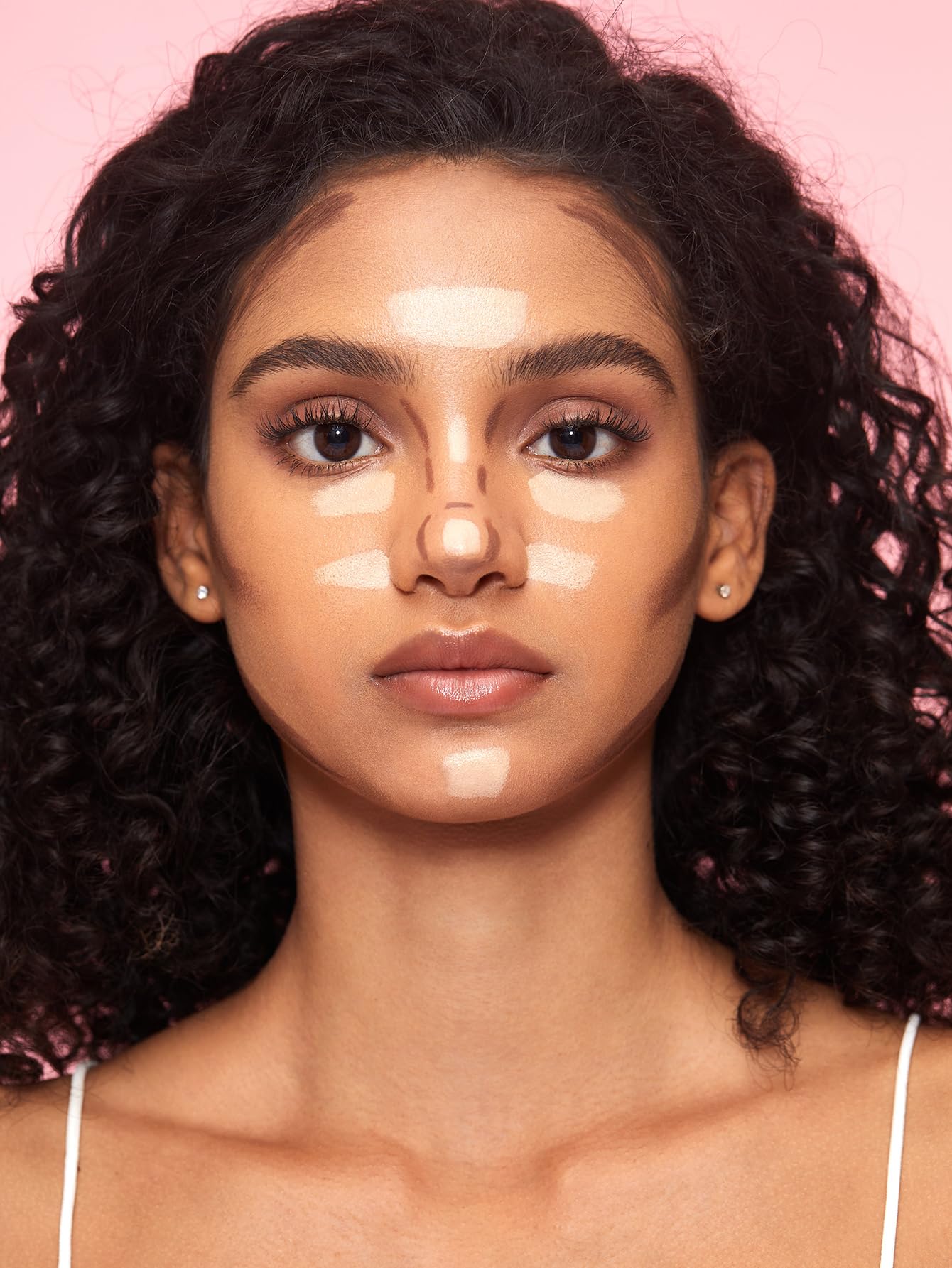 SHEGLAM Fine Line 2-In-1 Nose Contour & Highlight Pen Long Lasting Waterproof Cream Bronzer & Highlight Sticks-Umber