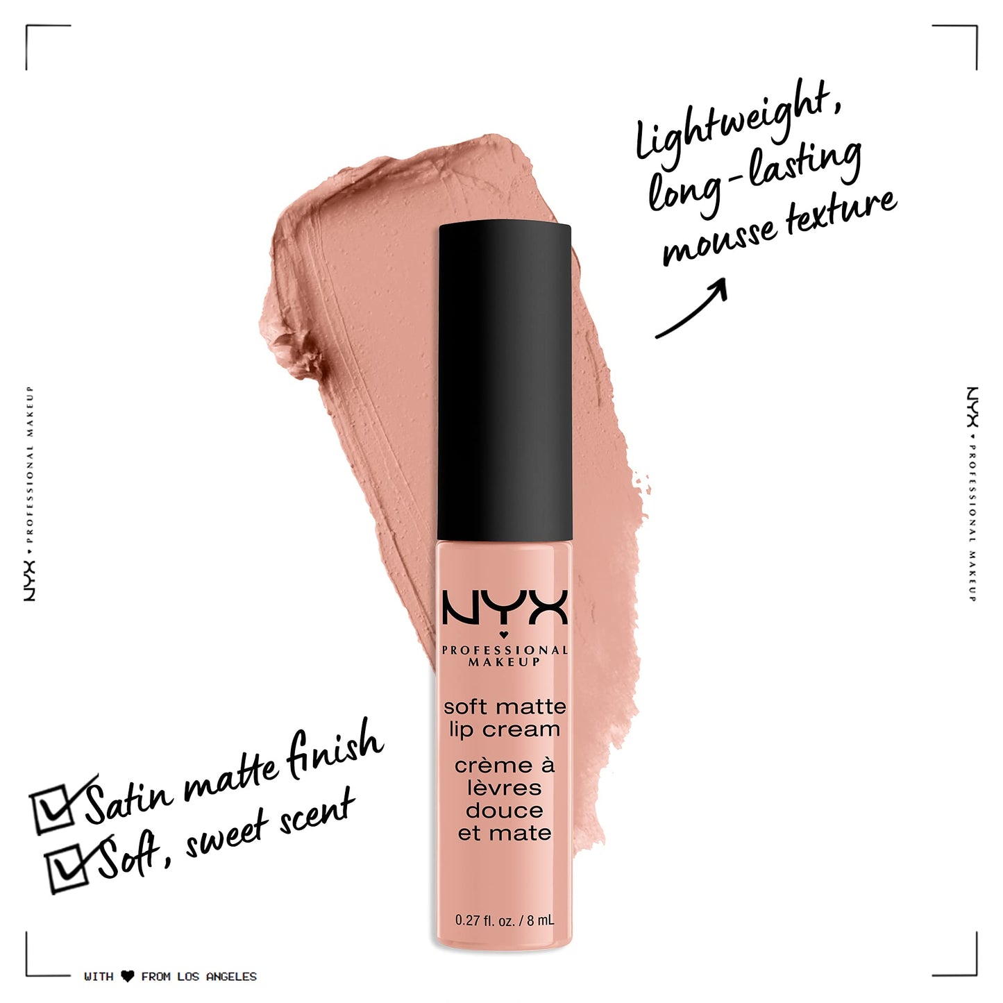 NYX PROFESSIONAL MAKEUP Soft Matte Lip Cream, Lightweight Liquid Lipstick - Berlin (Medium Warm Brown)