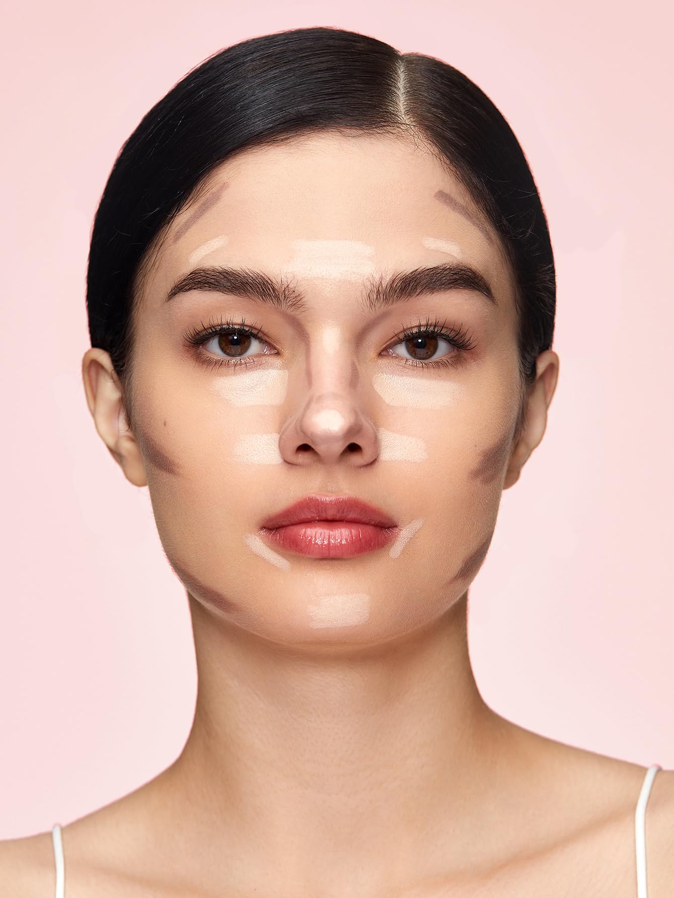 SHEGLAM Fine Line 2-In-1 Nose Contour & Highlight Pen Long Lasting Waterproof Cream Bronzer & Highlight Sticks-Umber