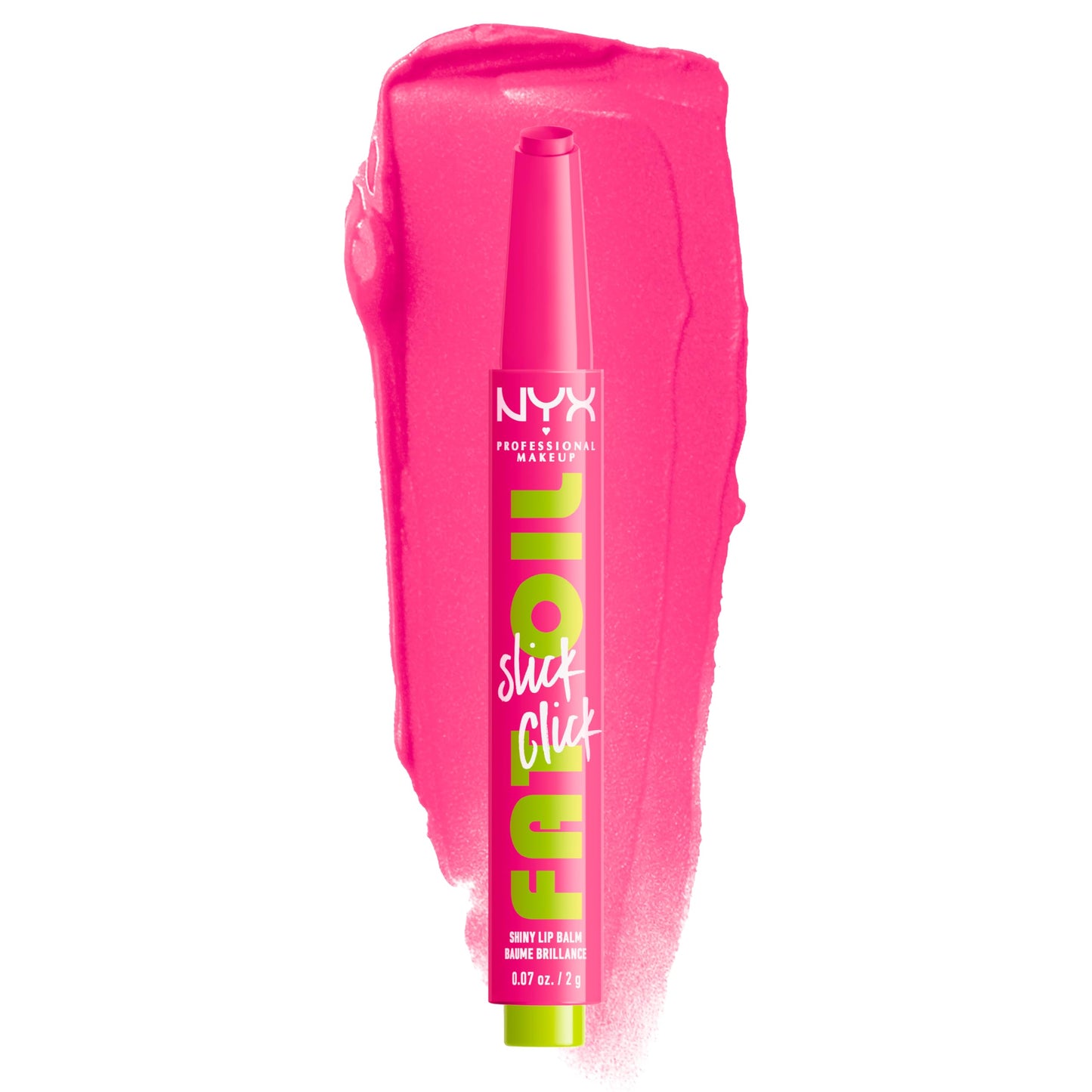 NYX PROFESSIONAL MAKEUP Fat Oil Slick Click, Lightweight, Buildable, Pigmented Vegan Lip Balm - No Filter Needed