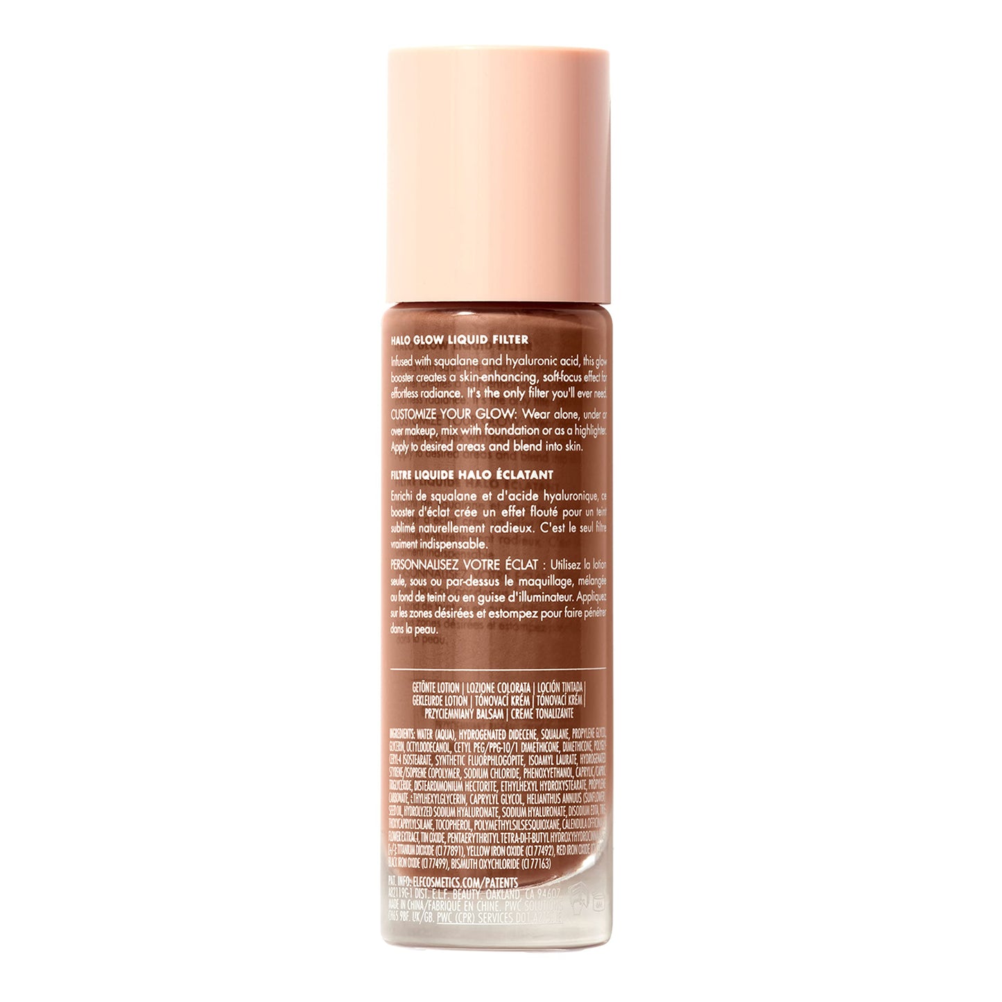 e.l.f. Halo Glow Liquid Filter, Complexion Booster For A Glowing, Soft-Focus Look, Infused With Hyaluronic Acid, Vegan & Cruelty-Free, 2 Fair/Light