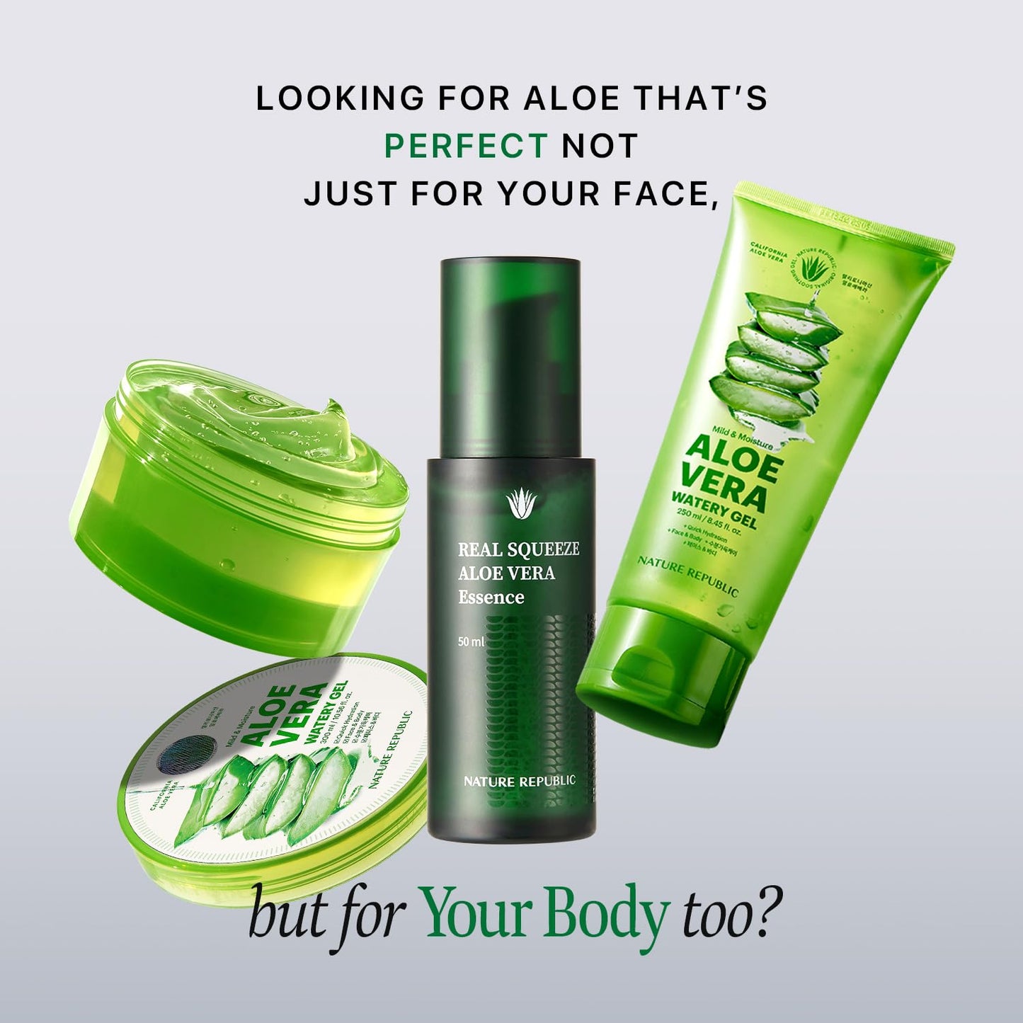 Nature Republic Mild & Moisture Aloe Vera Toner Quick Hydration & fast absorbing non-sticky texture, Aftersun & Aftershave,Moisturizing Face Skin & Hair,korean skin care All Skin Types 150ml/5.24oz