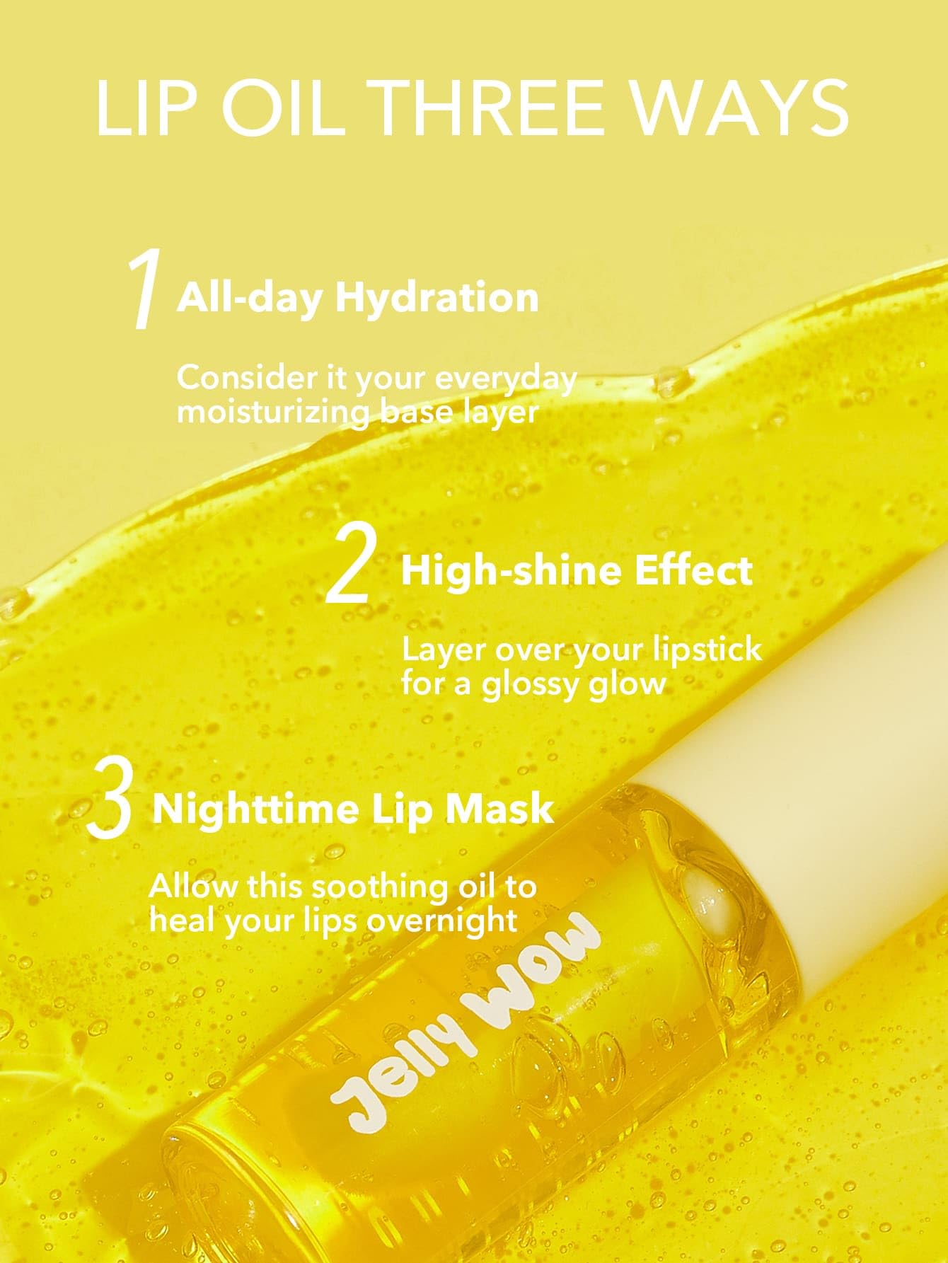 SHEGLAM Jelly Wow Hydrating Non-Sticky Lip Oil Moisturizing Plumping Lip Gloss - Berry Involved