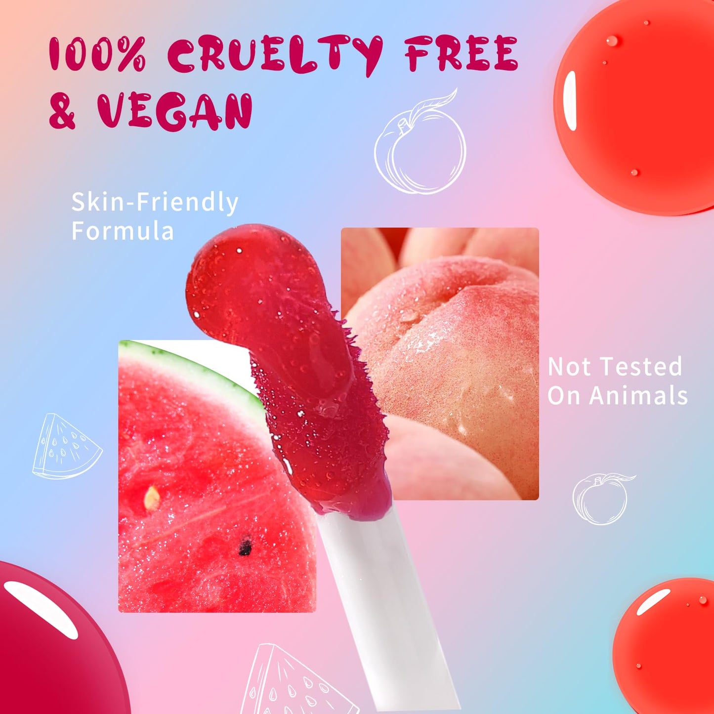 Lip Tint Stain, Long Lasting Korean Lip Stain Set, Non-sticky Waterproof Lightweight Lip and Cheek Tint, Moisturizing High Pigment Water Tint, Matte Finish Lip Tint