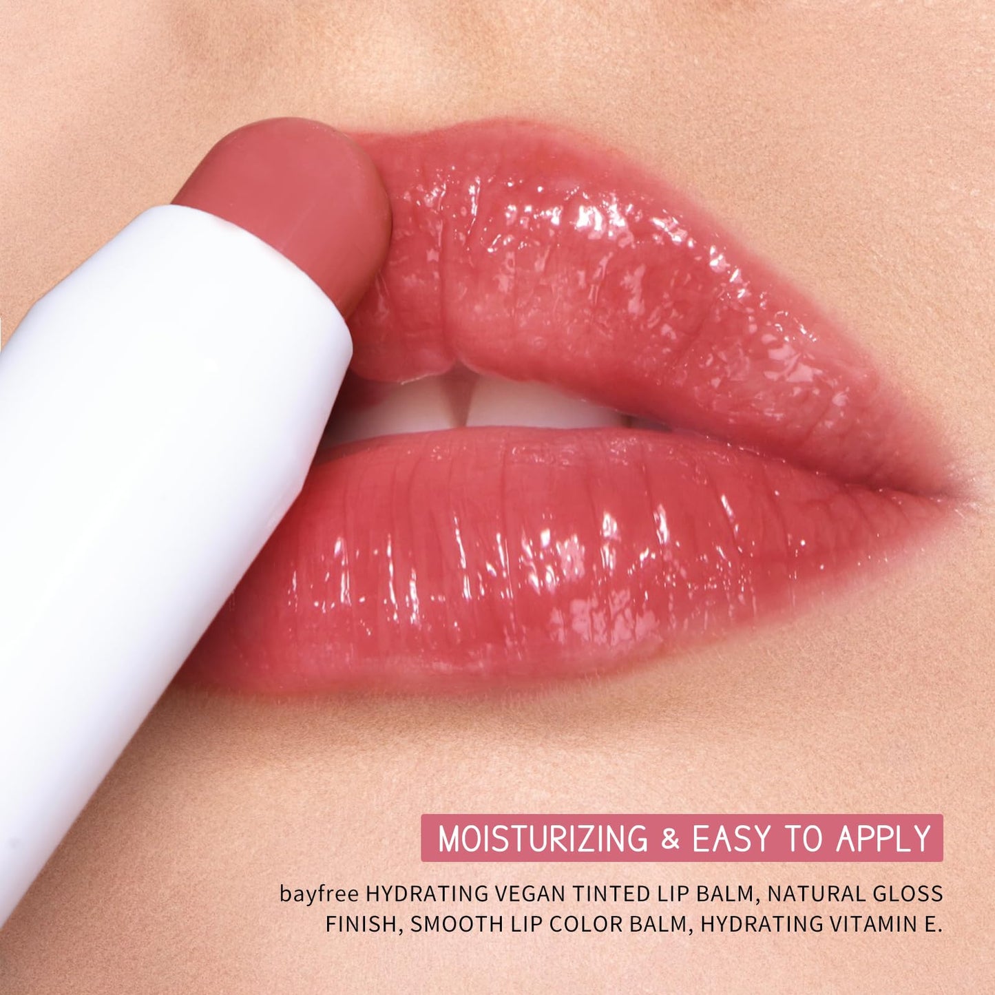 Tinted Lip Balm Plumper, Glossy, Pump Lips, Lightweight, Moisturize & Tint with Jojoba Seed Oil, Vegan Lipbalm Lip Care, Garden