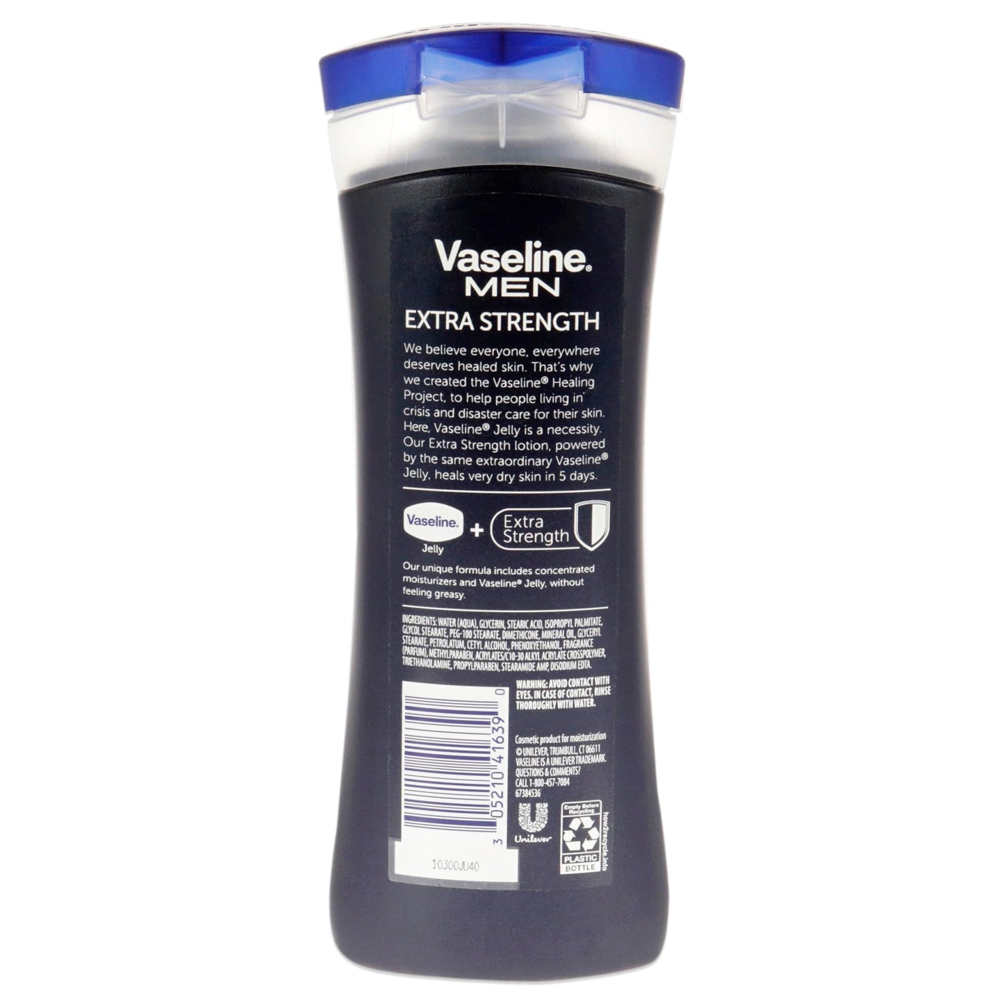 Vaseline Men Healing Moisture Hand and Body Lotion Extra Strength 10 oz