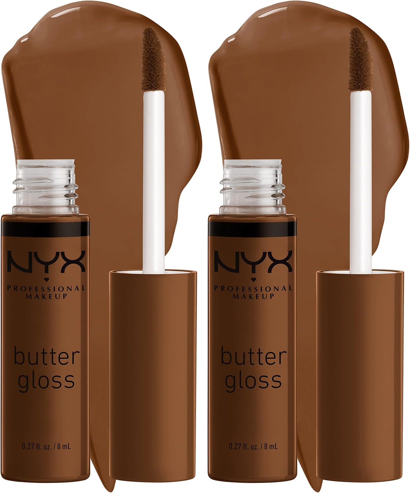 NYX PROFESSIONAL MAKEUP Butter Gloss, Non-Sticky Lip Gloss - Pack Of 3 (Angel Food Cake, Creme Brulee, Madeleine)