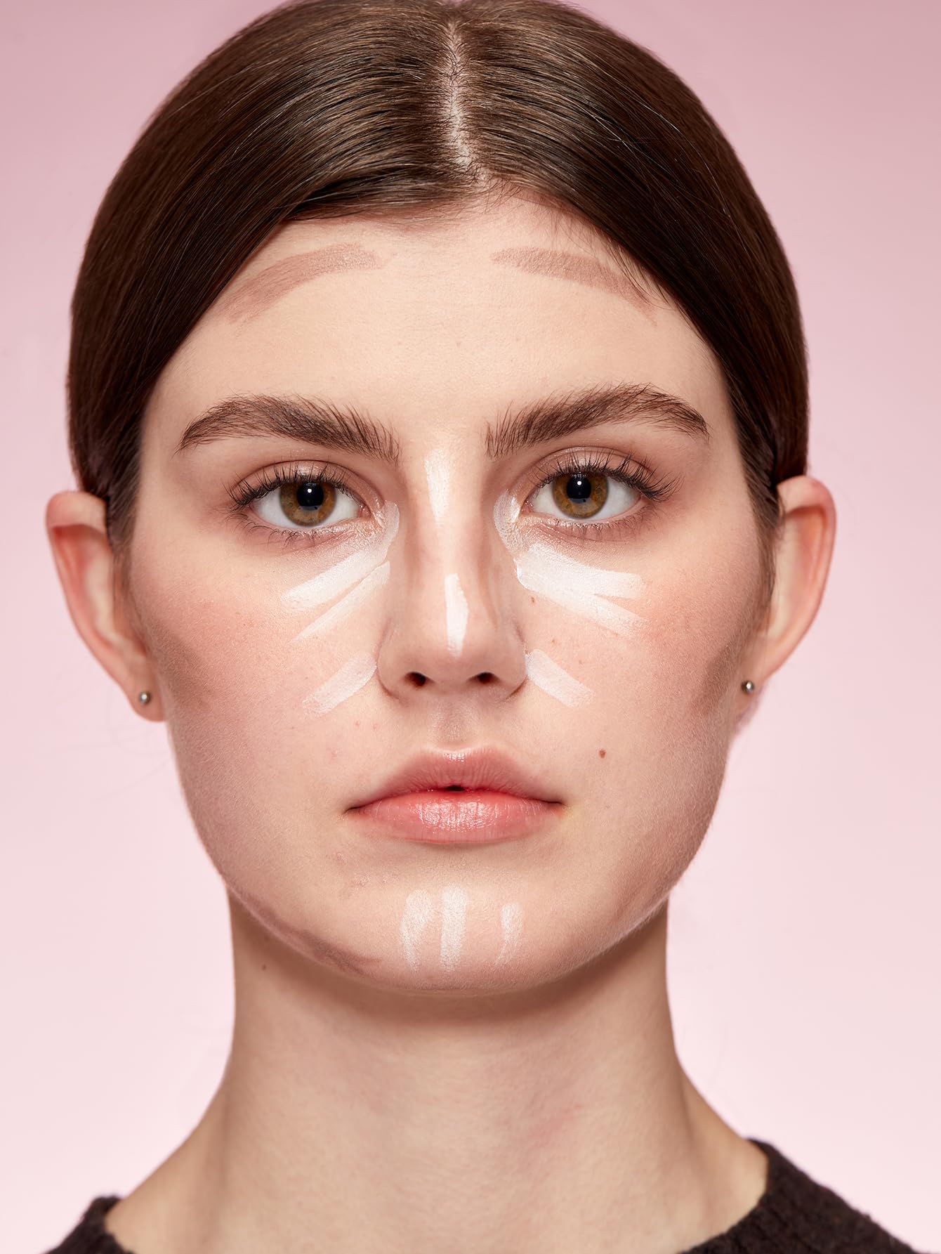 SHEGLAM Fine Line 2-In-1 Nose Contour & Highlight Pen Long Lasting Waterproof Cream Bronzer & Highlight Sticks-Umber