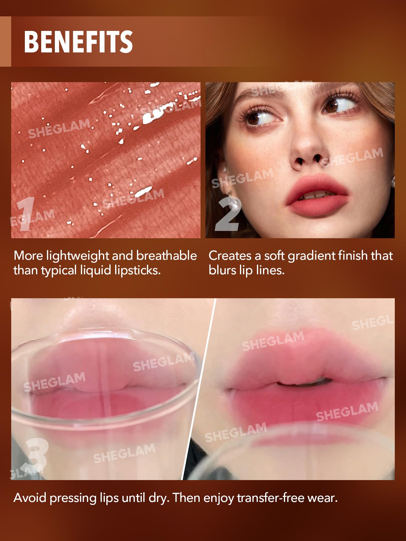 SHEGLAM Soft Haze Lip Blur Waterproof Liquid Lipstick Matte Transfer-Proof Lip Tint Lasting Super Stay Lip Stain-Think Twice