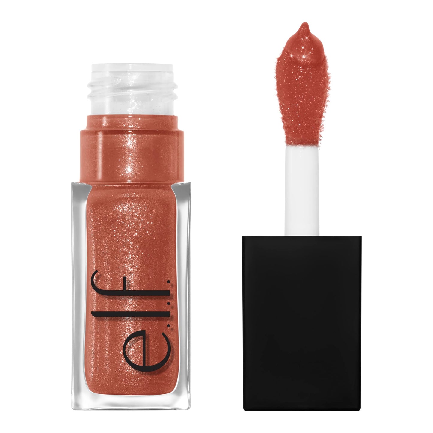 e.l.f. Glow Reviver Lip Oil, Nourishing and Hydrating with High-Shine Glimmer Finish & Sheer Wash Of Color, Minty Scent, Non-Sticky, Vegan & Cruelty-free, Candy Coded