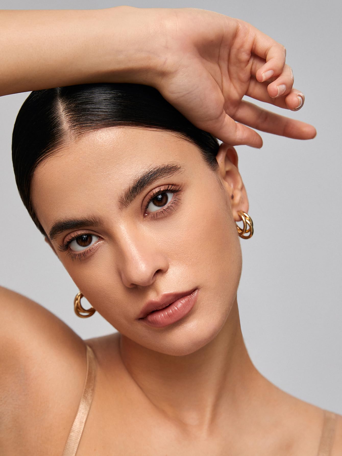 SHEGLAM Insta-Fill Eyebrow Pencil Long Lasting Non-Sticky Sweatproof Matte Eye Brow Pen Makeup-Dark brown