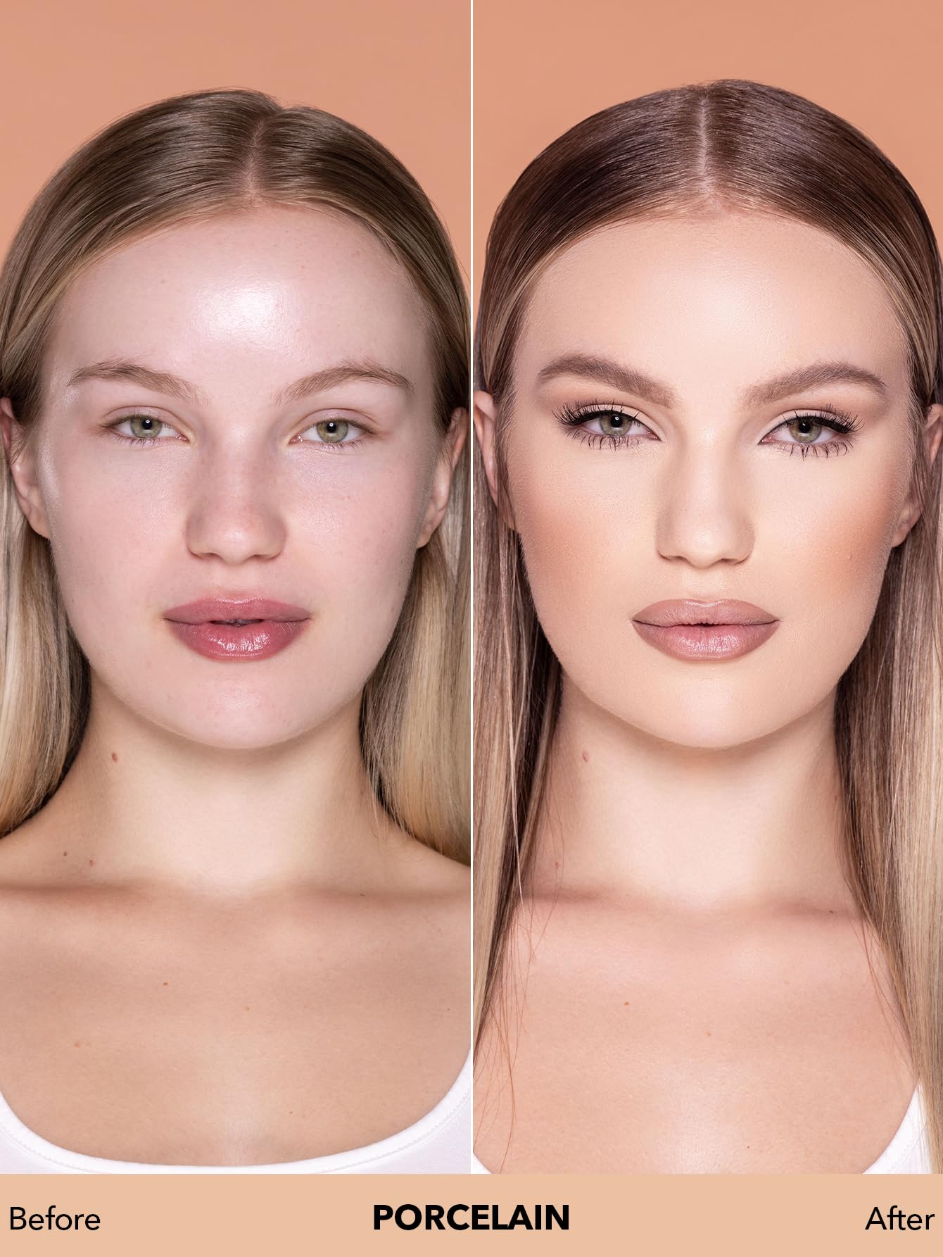 SHEGLAM Full Coverage Foundation Makeup Long Lasting Waterproof Matte Dewy Liquid Foundation - Nude