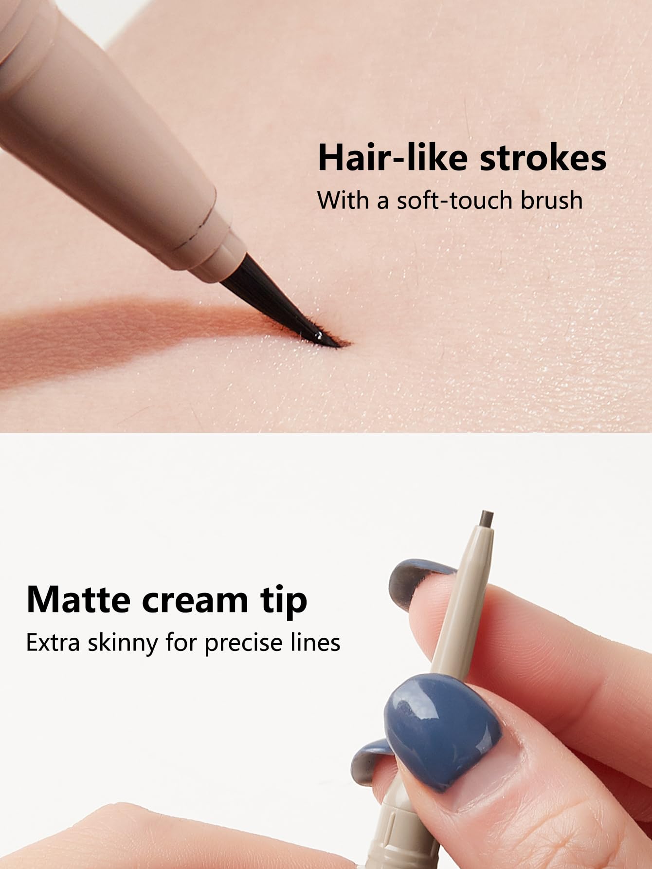 SHEGLAM Dual-Sided Eyebrow Pencils Cream Waterproof Long Lasting Eye brow Pen Makeup - Chocolate