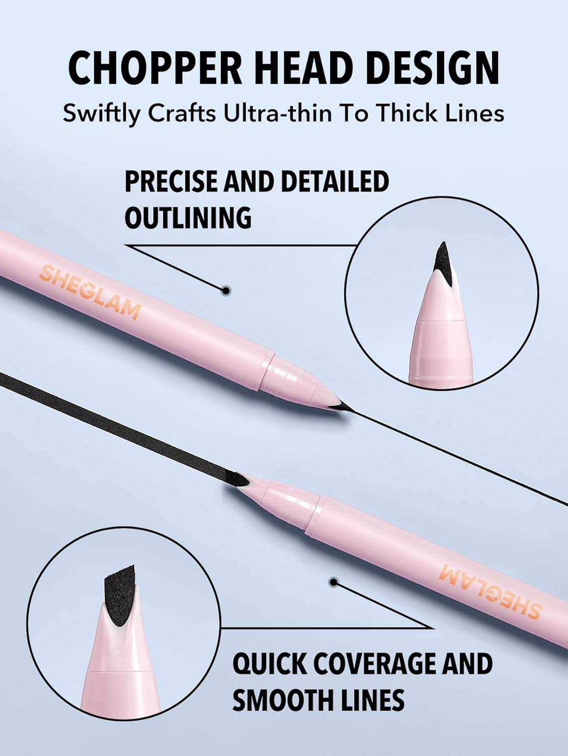 SHEGLAM Think Sharp Eyeliner Waterproof Sweat-Proof Smudge-Proof