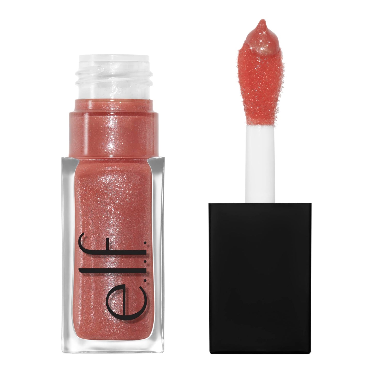 e.l.f. Glow Reviver Lip Oil, Nourishing and Hydrating with High-Shine Glimmer Finish & Sheer Wash Of Color, Minty Scent, Non-Sticky, Vegan & Cruelty-free, Candy Coded