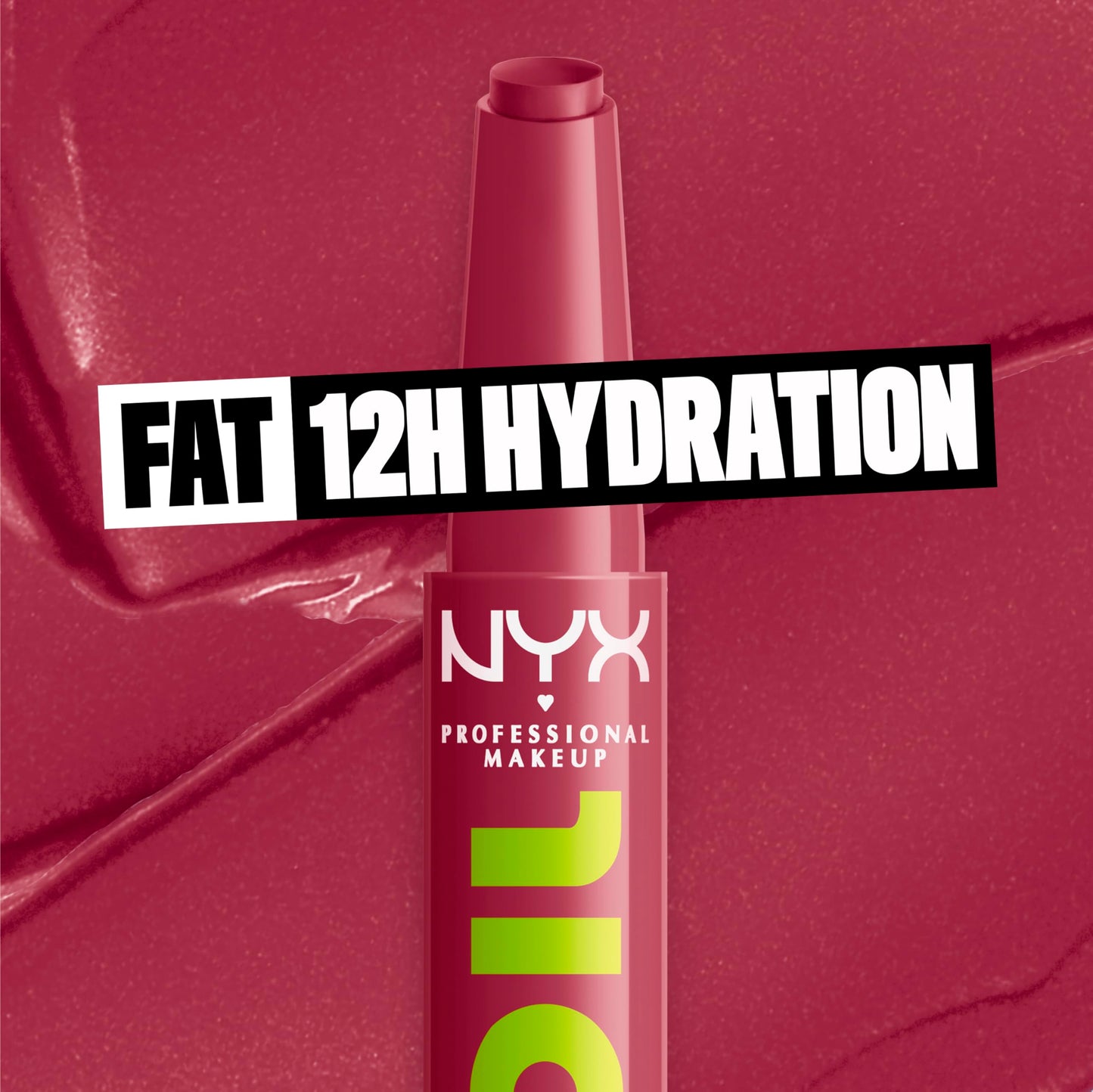 NYX PROFESSIONAL MAKEUP Fat Oil Slick Click, Lightweight, Buildable, Pigmented Vegan Lip Balm - No Filter Needed