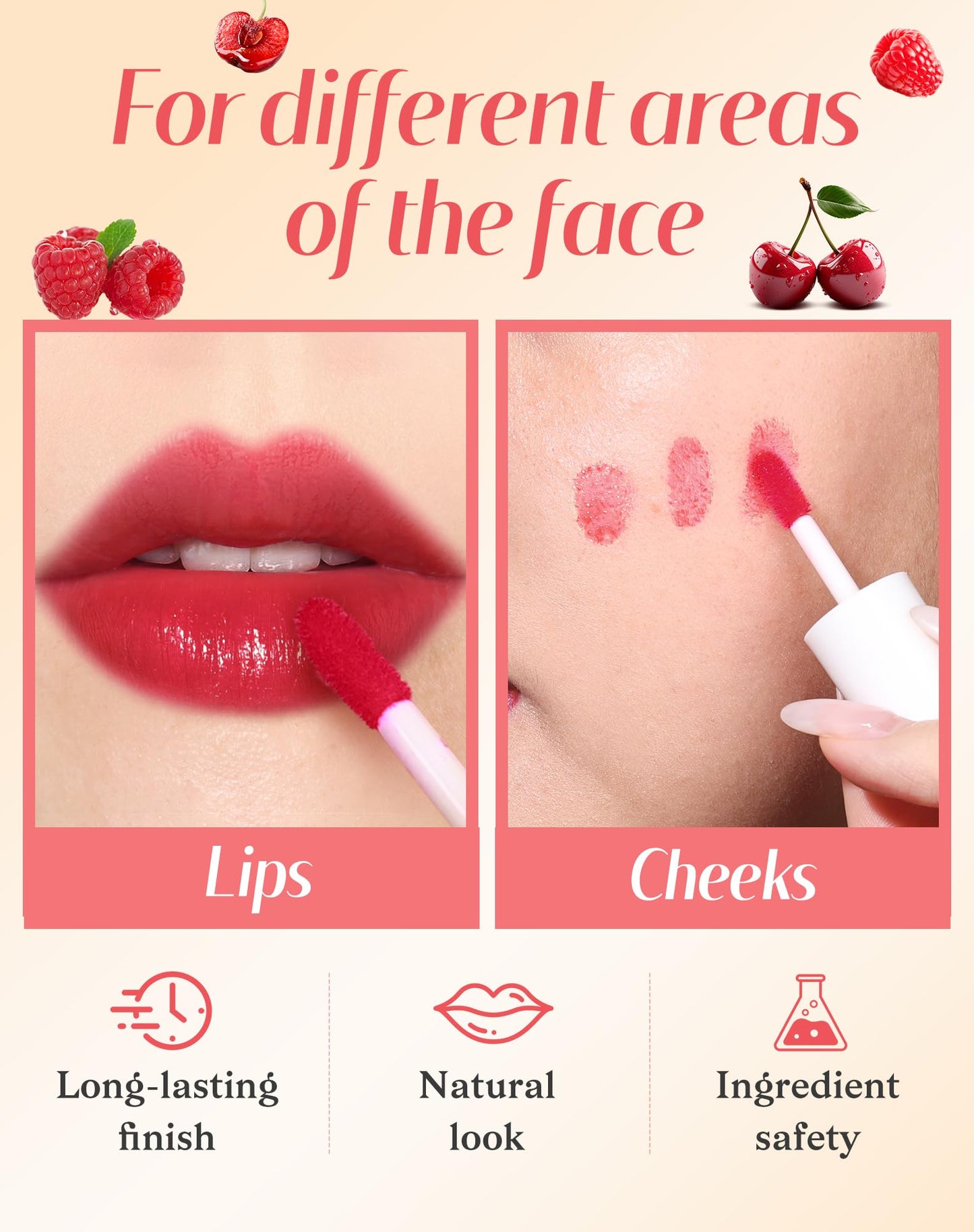 Lip Tint Stain Set, Lip Stain Long Lasting Lightweight Waterproof, Transfer-Proof, Non-sticky, Lip Makeup Matte Finish