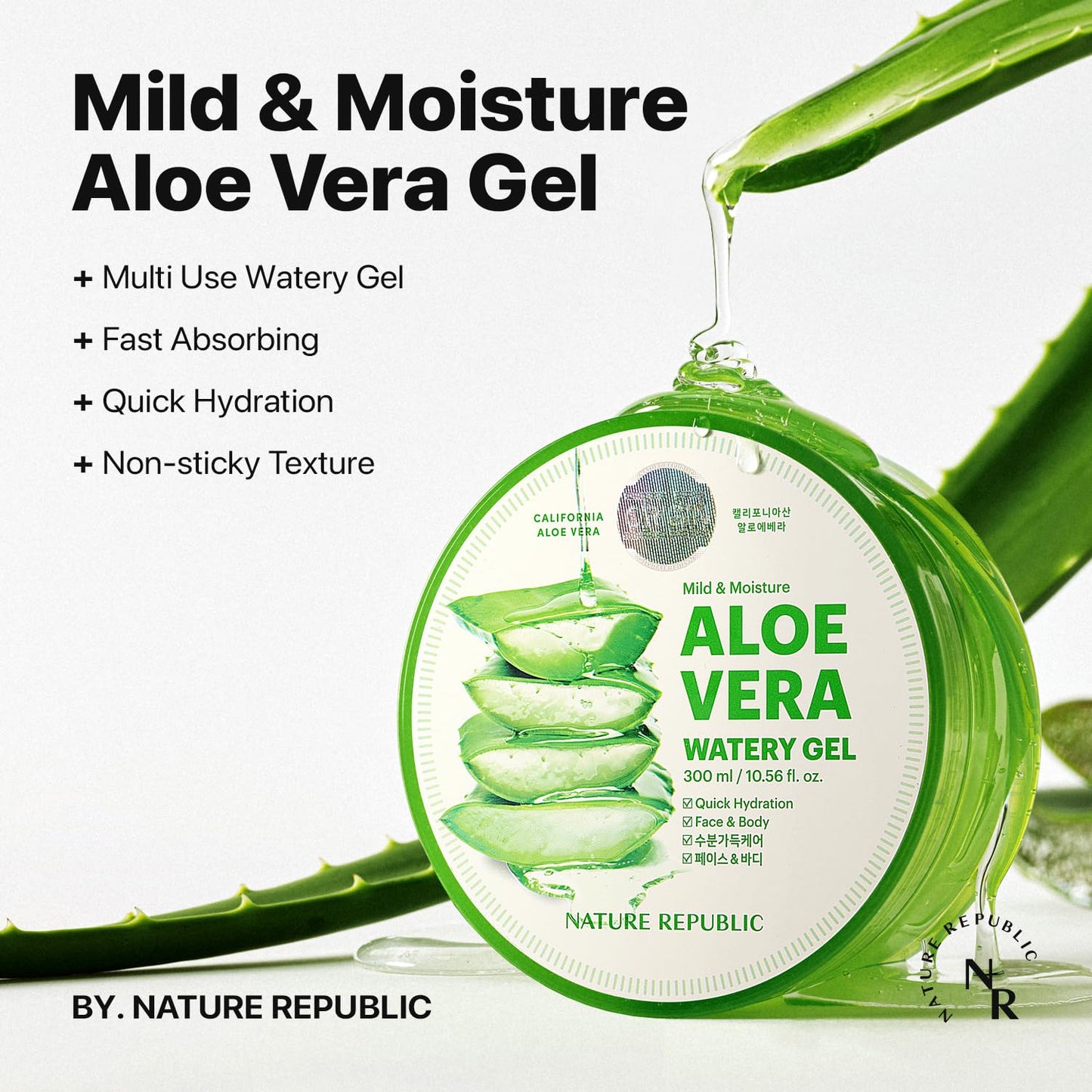 Nature Republic Aloe Vera Gel 92 Percent x Sun Stick Set - New Soothing Moisture Korean Cosmetics