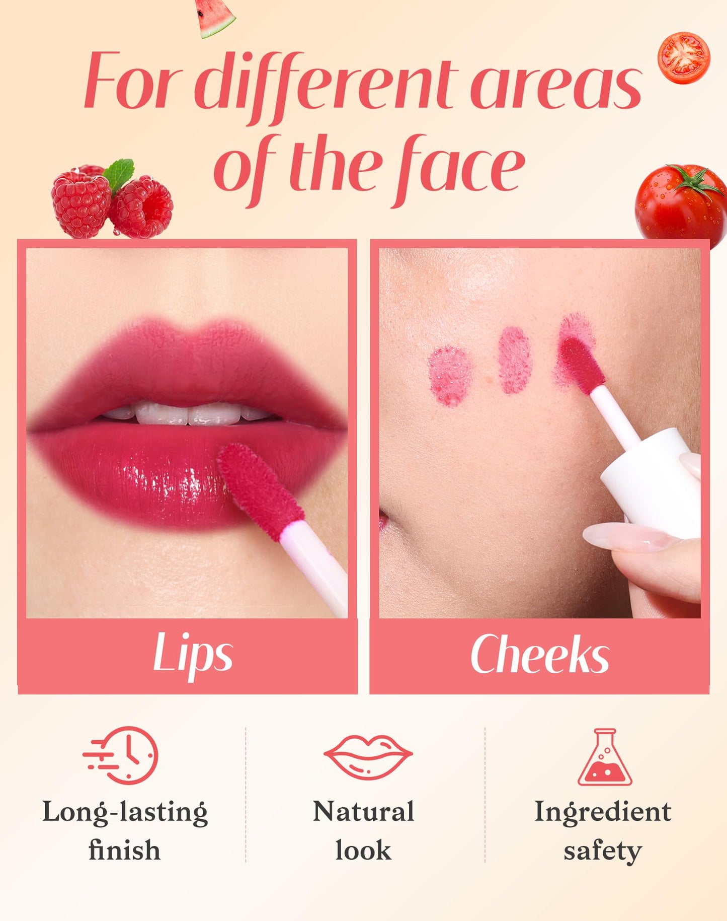 Lip Tint Stain Set, Lip Stain Long Lasting Lightweight Waterproof, Transfer-Proof, Non-sticky, Lip Makeup Matte Finish