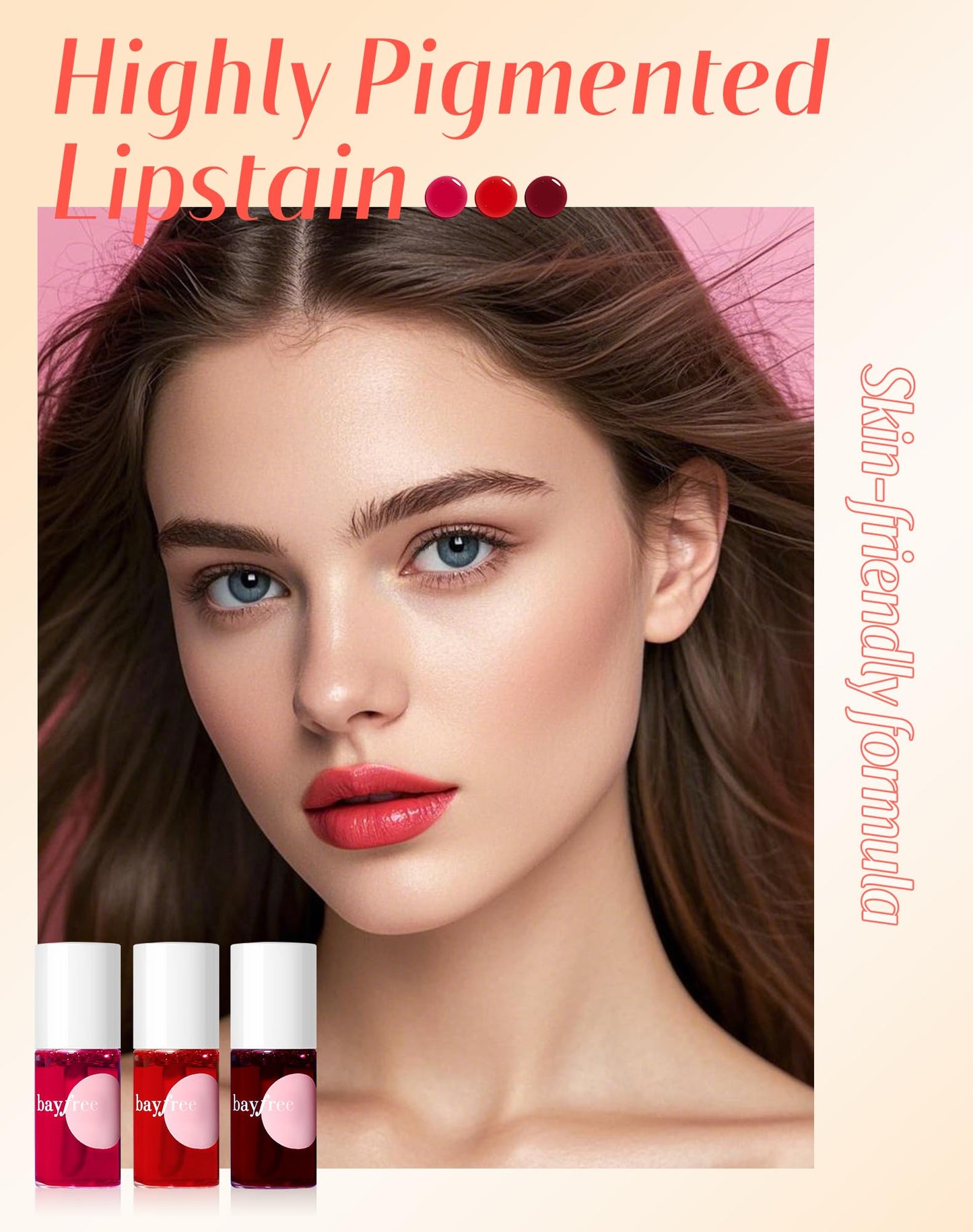 Lip Tint Stain Set, Lip Stain Long Lasting Lightweight Waterproof, Transfer-Proof, Non-sticky, Lip Makeup Matte Finish