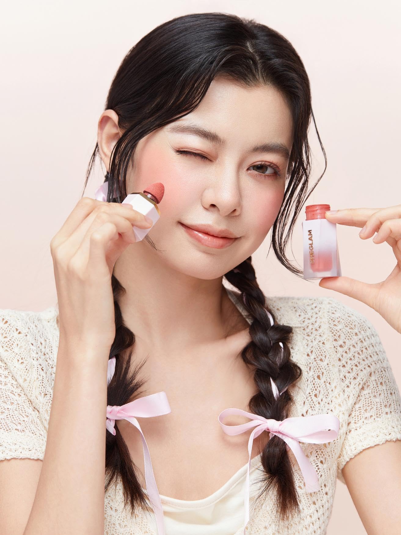 SHEGLAM Color Bloom Liquid Blush Makeup for Cheeks Matte Finish - Love Cake