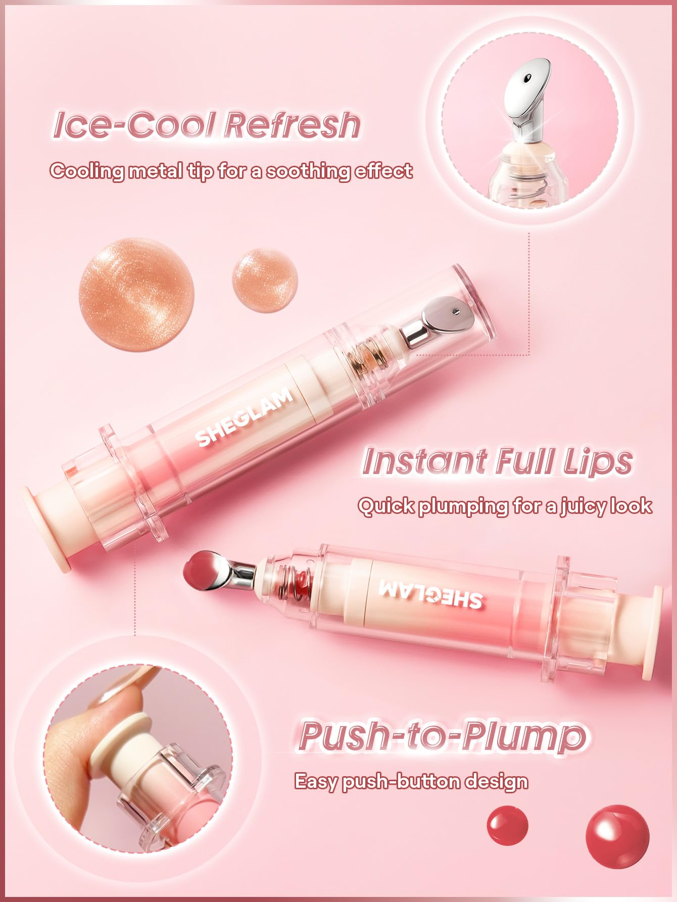 SHEGLAM Booster Shine Plumping Lip Gloss-Own Your Shine