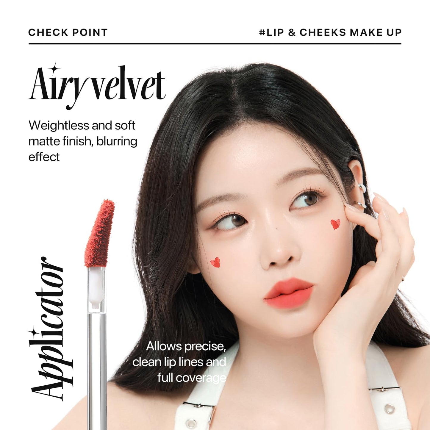 Nature Republic Light on Velvet Tint (05 MOOD FIG), Liquid Lipstick, lip tint, Blur effect, lip& cheek, nude lip,Soft Creamy Matte Finish Lip, Velvety, lip stain, High Pigment, Korean Lip Makeup