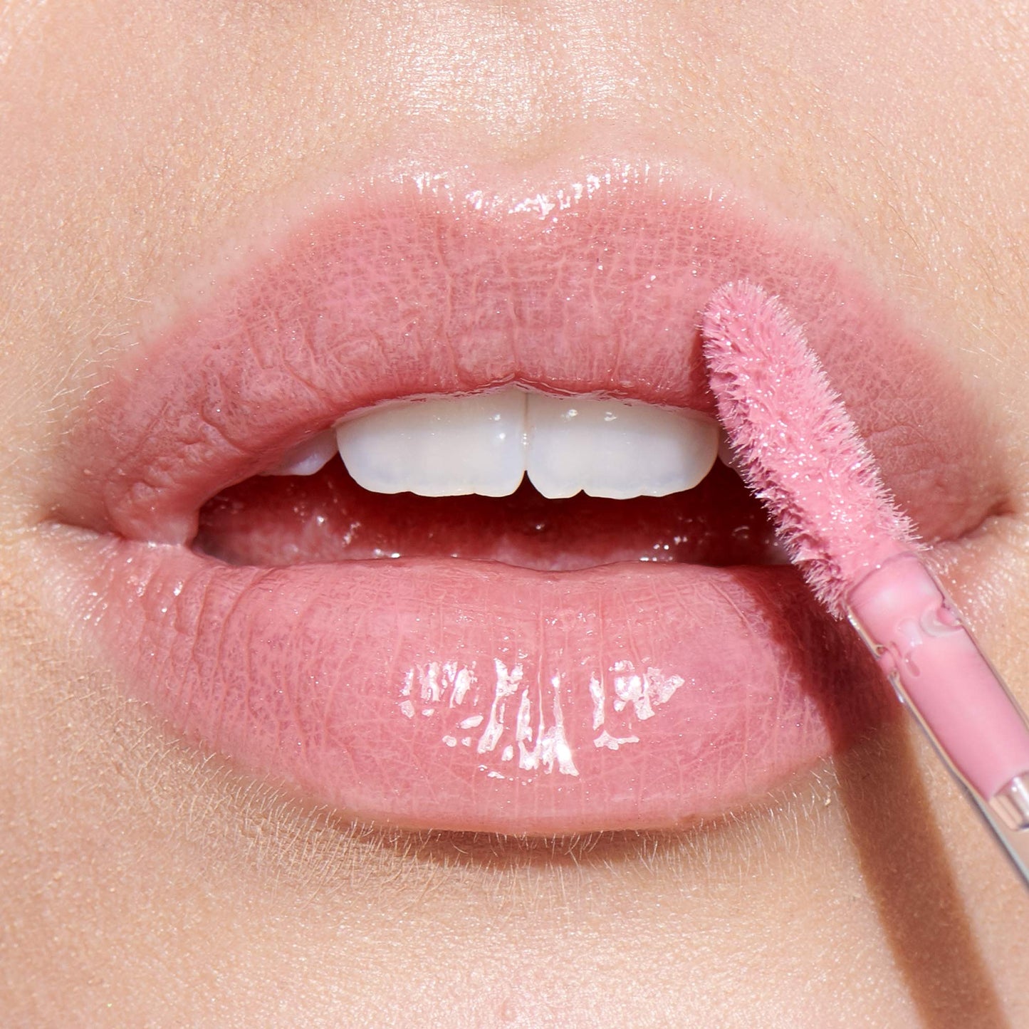 e.l.f. Lip Plumping Gloss, High-Shine Sheer Color, Hydrates & Creates Fuller Lips With Vitamin E, Vegan & Cruelty-Free, Pink Cosmo