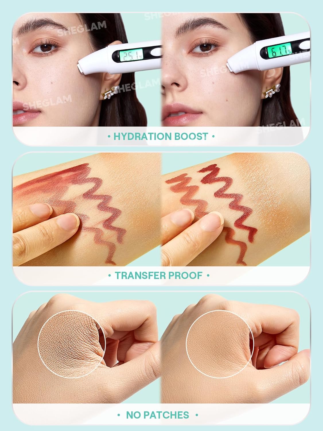 SHEGLAM Good Grip Hydrating Prime & Set Spray Oil Control Moisturizing Primer Smooth Fine Lines Oil And Silicone-Free Face Primer