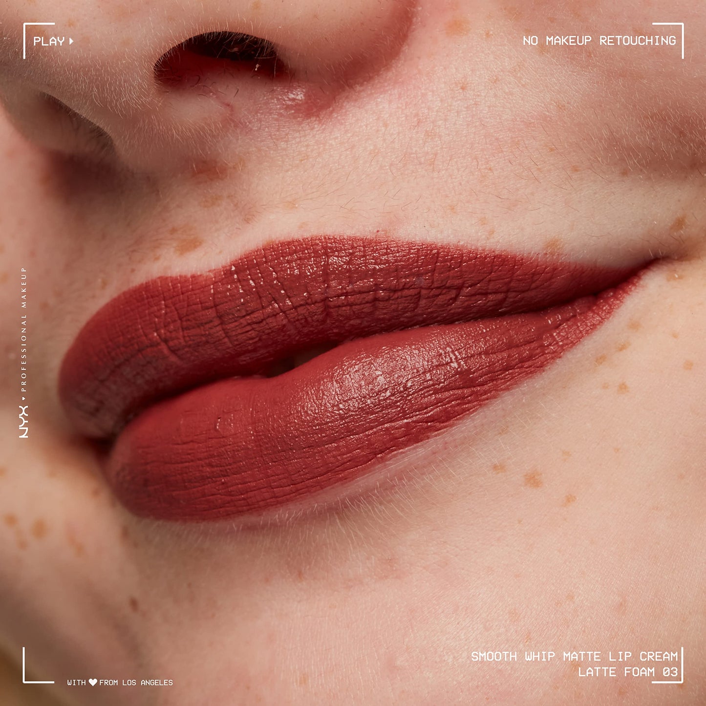 NYX PROFESSIONAL MAKEUP Smooth Whip Matte Lip Cream, Long Lasting, Moisturizing, Vegan Liquid Lipstick - Chocolate Mousse (Deep Red Brown)