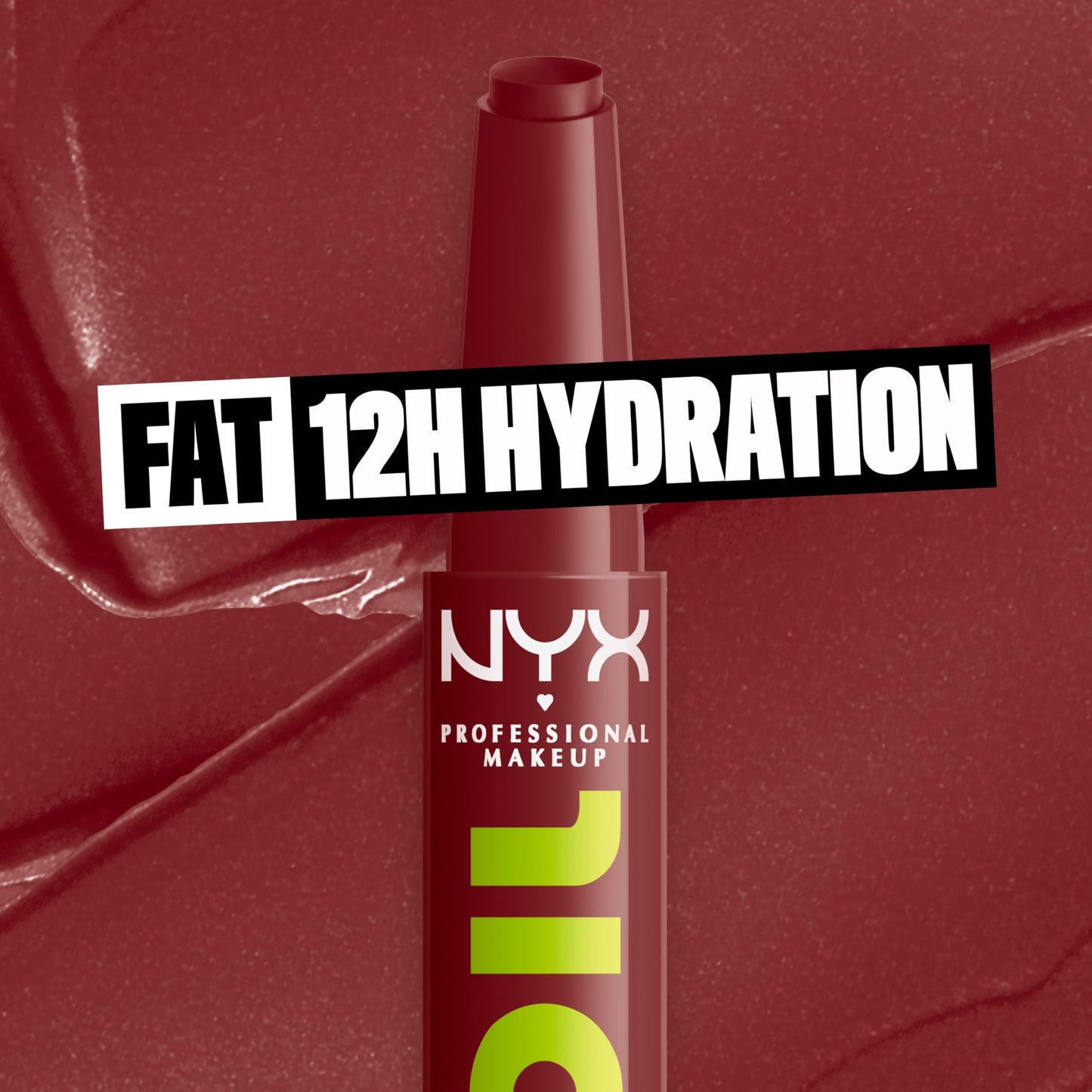 NYX PROFESSIONAL MAKEUP Fat Oil Slick Click, Lightweight, Buildable, Pigmented Vegan Lip Balm - No Filter Needed