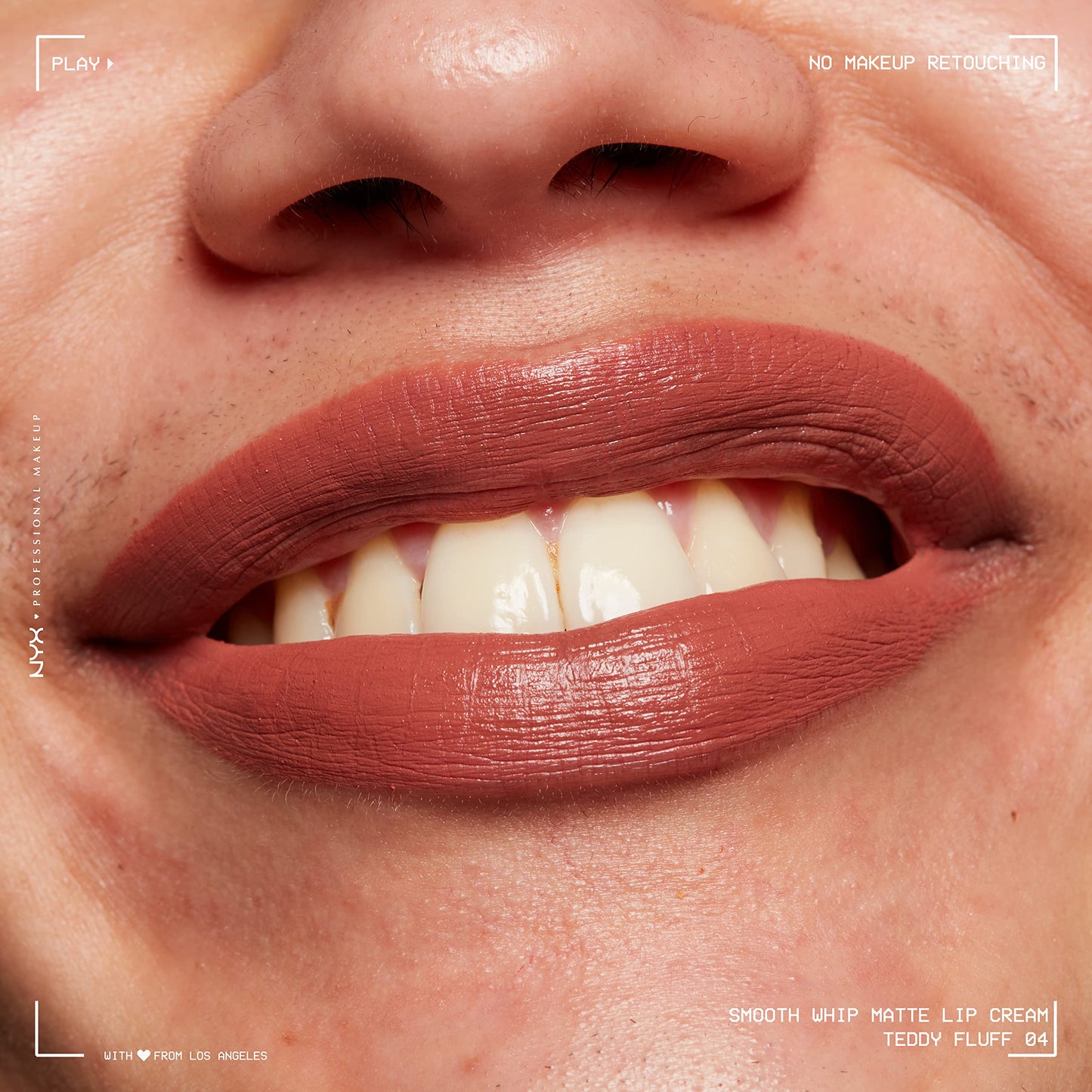 NYX PROFESSIONAL MAKEUP Smooth Whip Matte Lip Cream, Long Lasting, Moisturizing, Vegan Liquid Lipstick - Chocolate Mousse (Deep Red Brown)