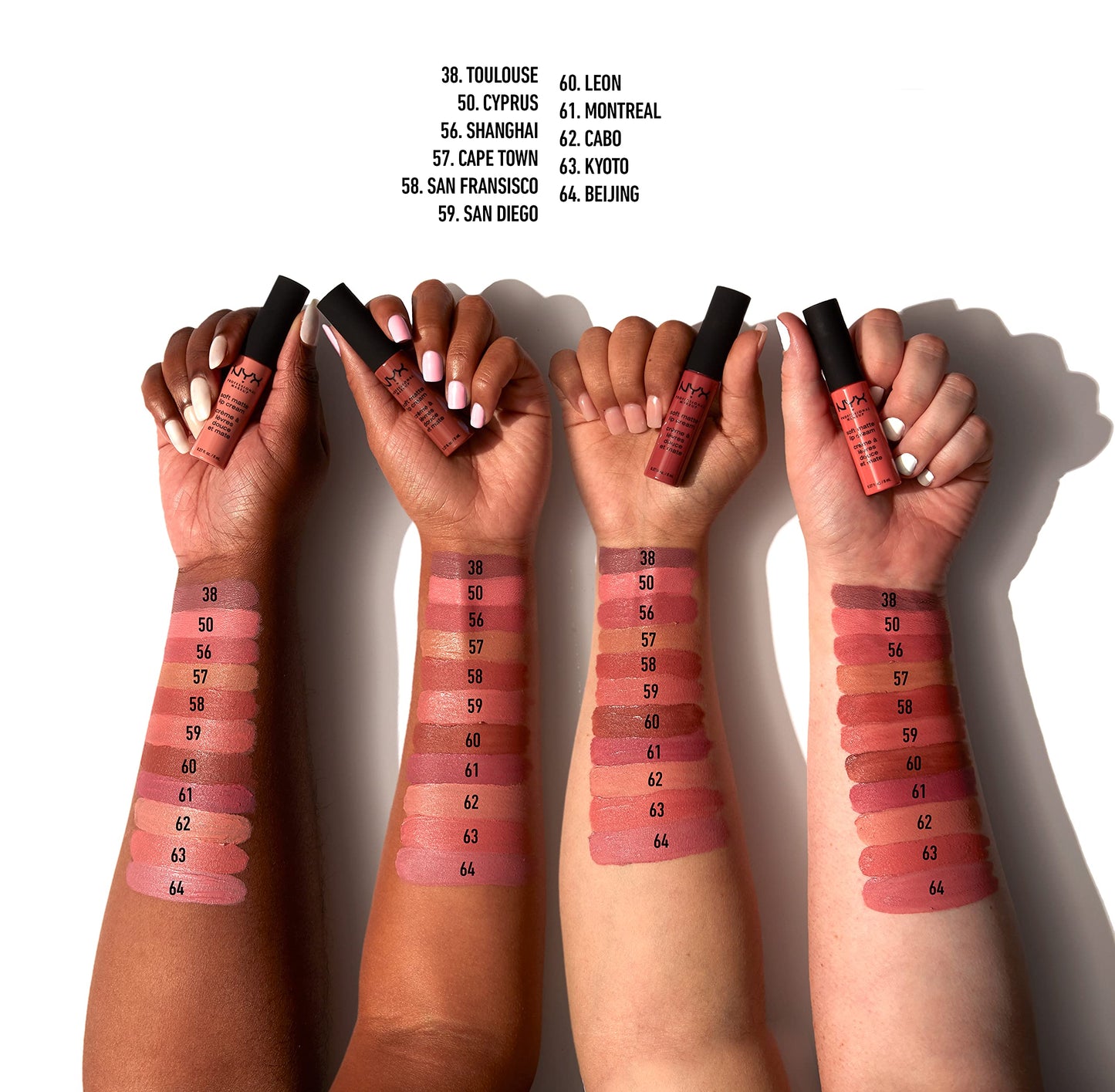 NYX PROFESSIONAL MAKEUP Soft Matte Lip Cream, Lightweight Liquid Lipstick - Abu Dhabi (Deep Rose-Beige)