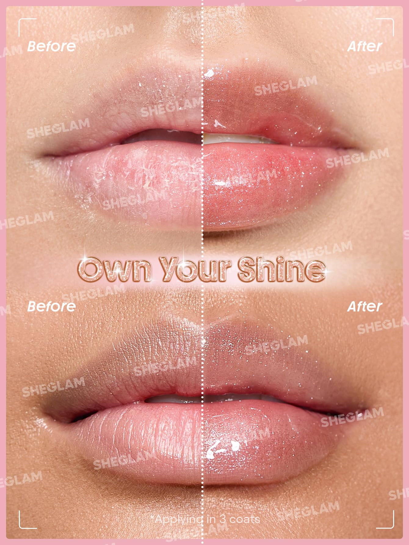SHEGLAM Booster Shine Plumping Lip Gloss-Own Your Shine