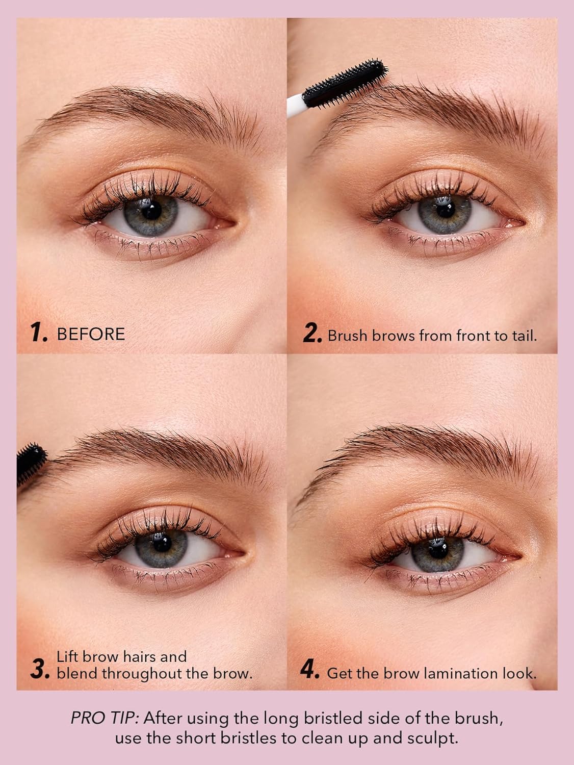 SHEGLAM Set Me Up Brow Gel Long Lasting Waterproof Clear Eyebrow Gel Long Wear Smudge-proof Moisturizing