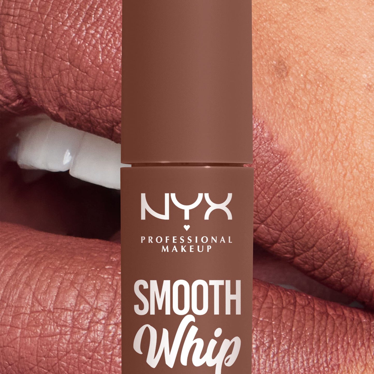 NYX PROFESSIONAL MAKEUP Smooth Whip Matte Lip Cream, Long Lasting, Moisturizing, Vegan Liquid Lipstick - Chocolate Mousse (Deep Red Brown)