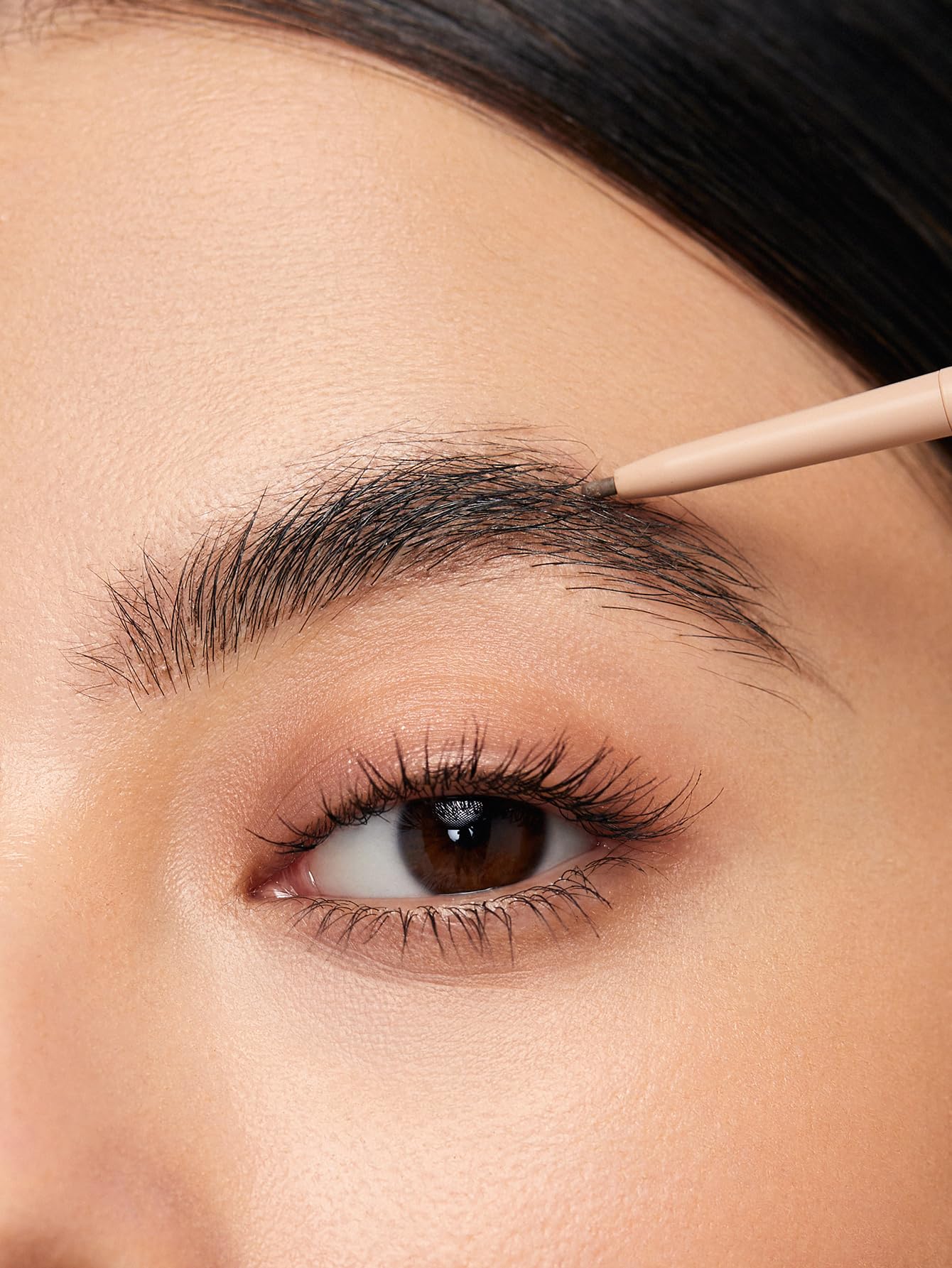 SHEGLAM Insta-Fill Eyebrow Pencil Long Lasting Non-Sticky Sweatproof Matte Eye Brow Pen Makeup-Dark brown